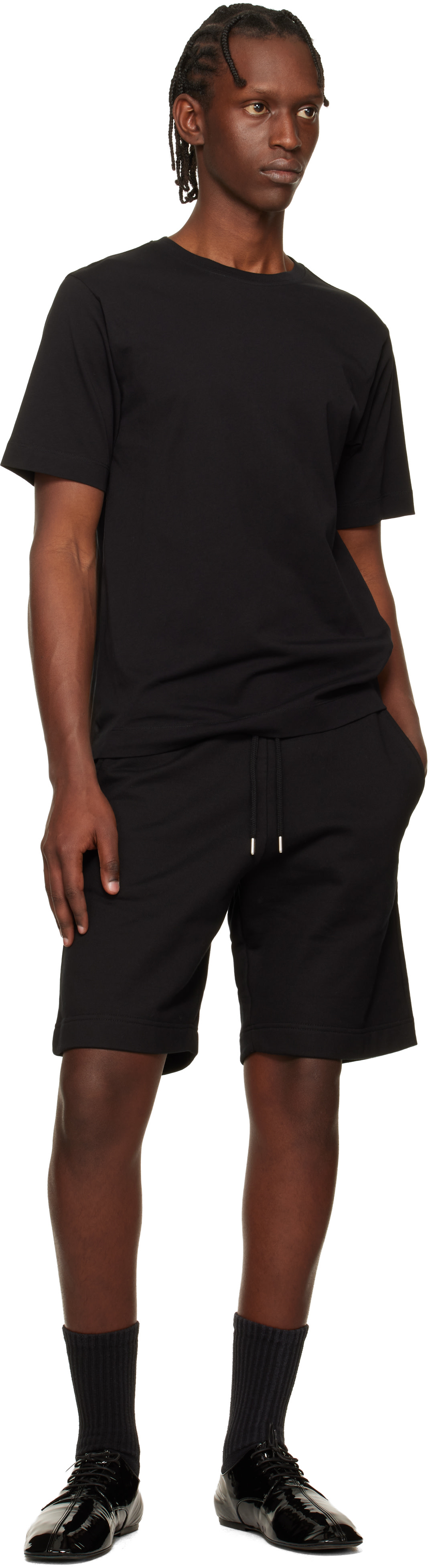 Dries Van Noten: ブラック Regular コットン Tシャツ | SSENSE 日本