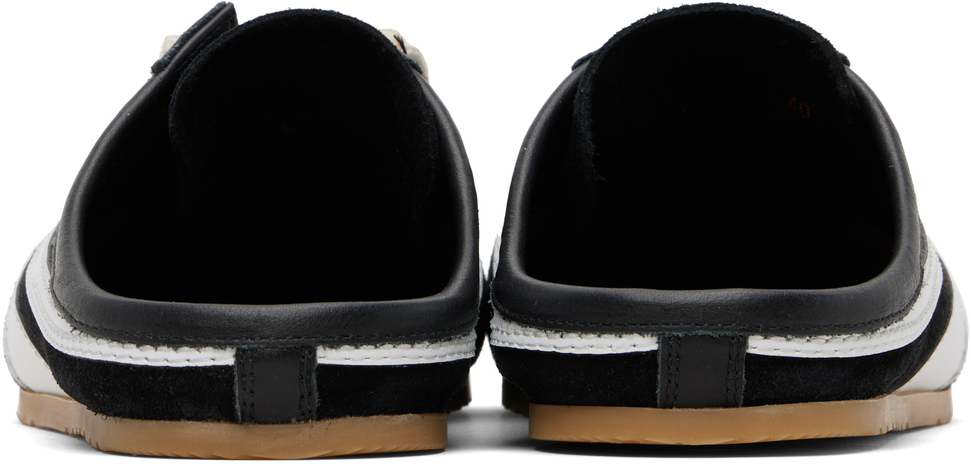 Dries Van Noten: Black Suede Sneaker Mule Loafers | SSENSE
