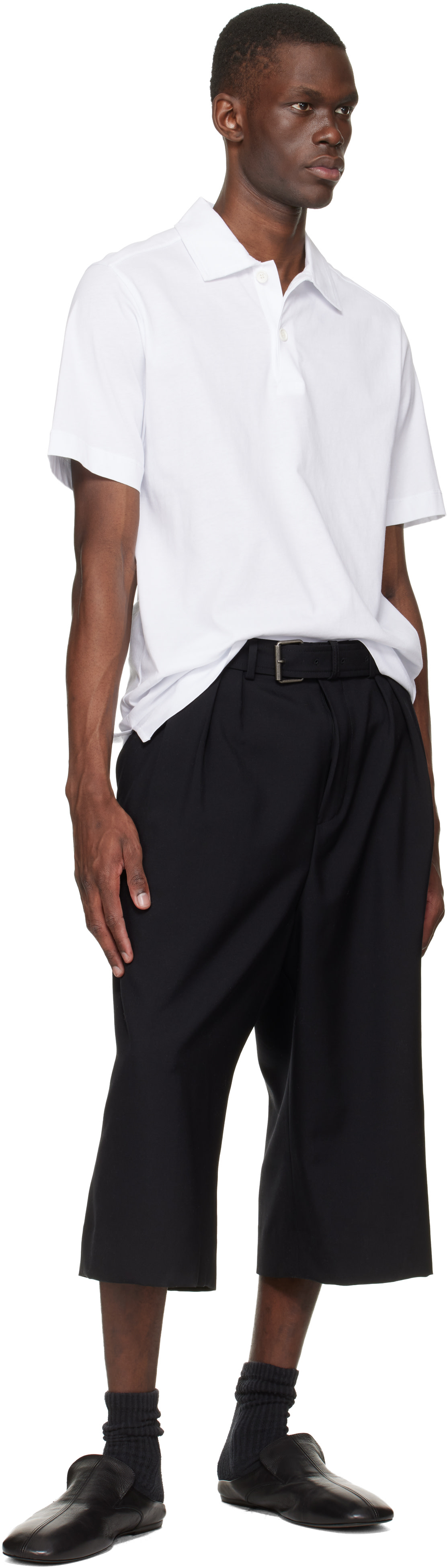 Dries Van Noten: Black Leather Mule Slip-on Loafers | SSENSE