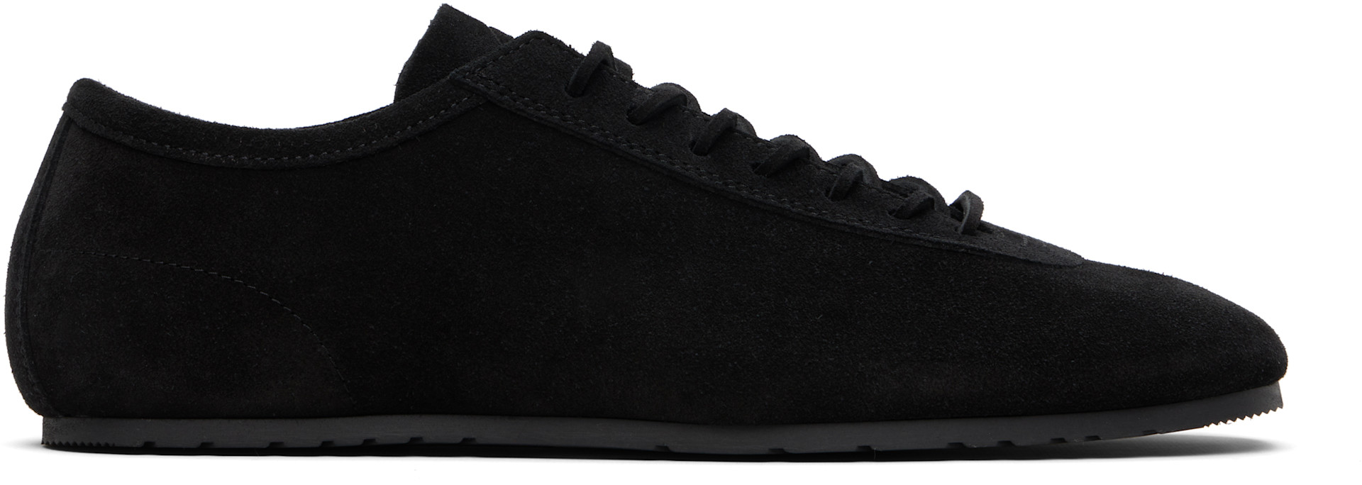 Dries Van Noten - Baskets noires en suède