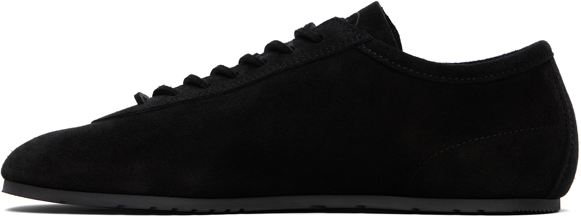 Dries Van Noten - Baskets noires en suède