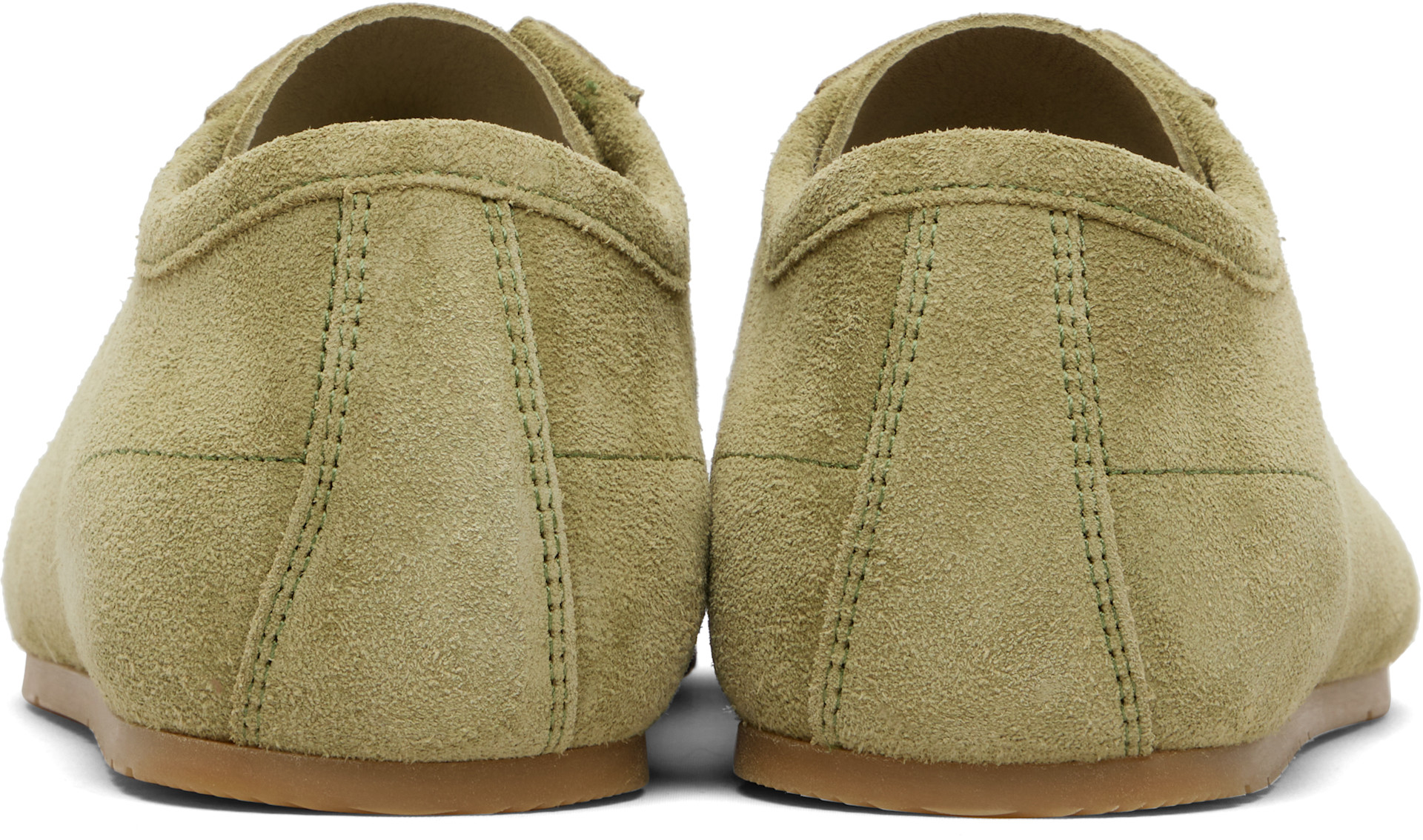Dries Van Noten - Baskets kaki en suède
