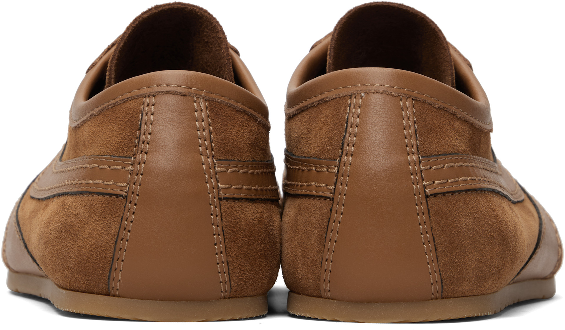 Dries Van Noten - Baskets brun clair en suède