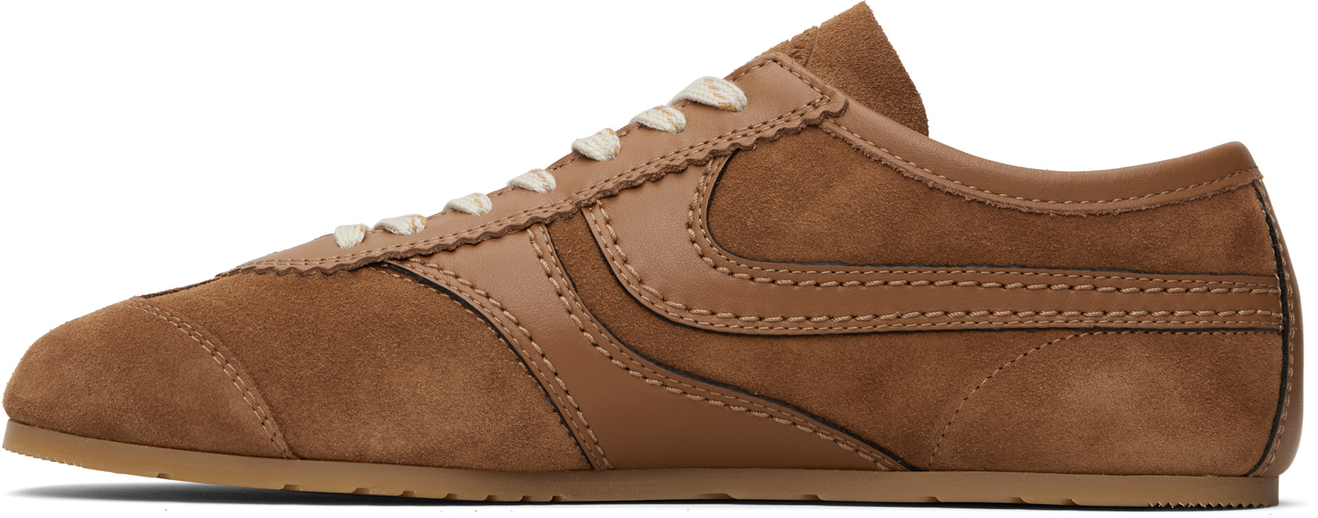 Dries Van Noten: タン スエード スニーカー | SSENSE 日本