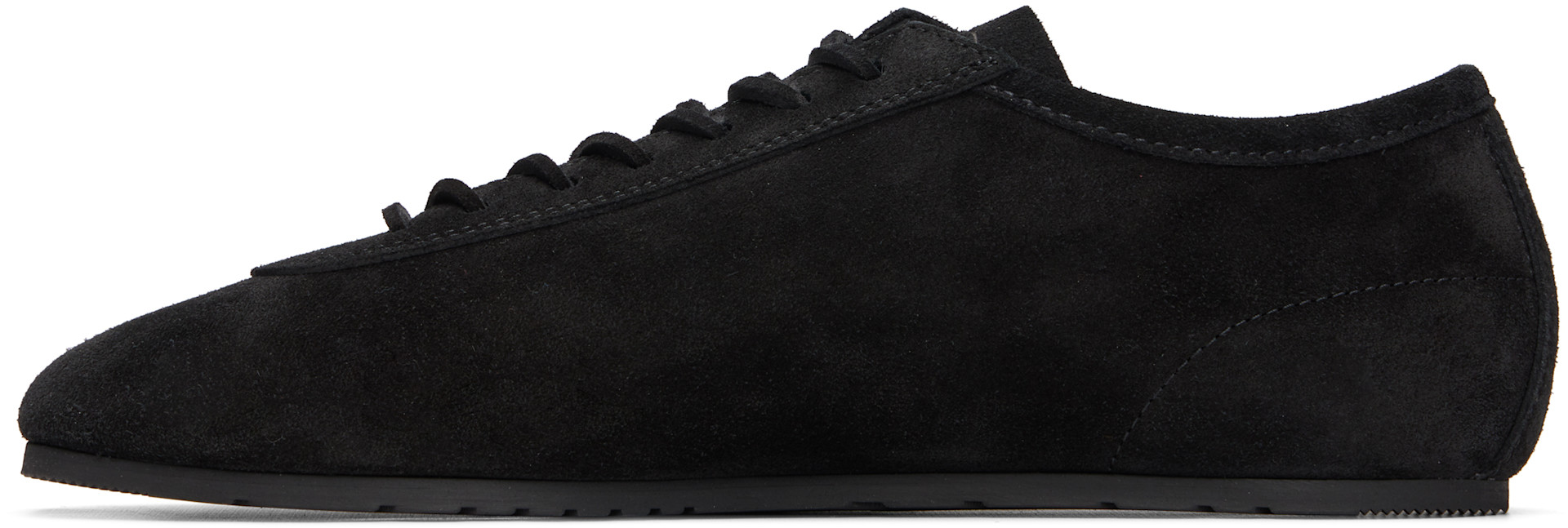Dries Van Noten - 블랙 스웨이드 스니커즈