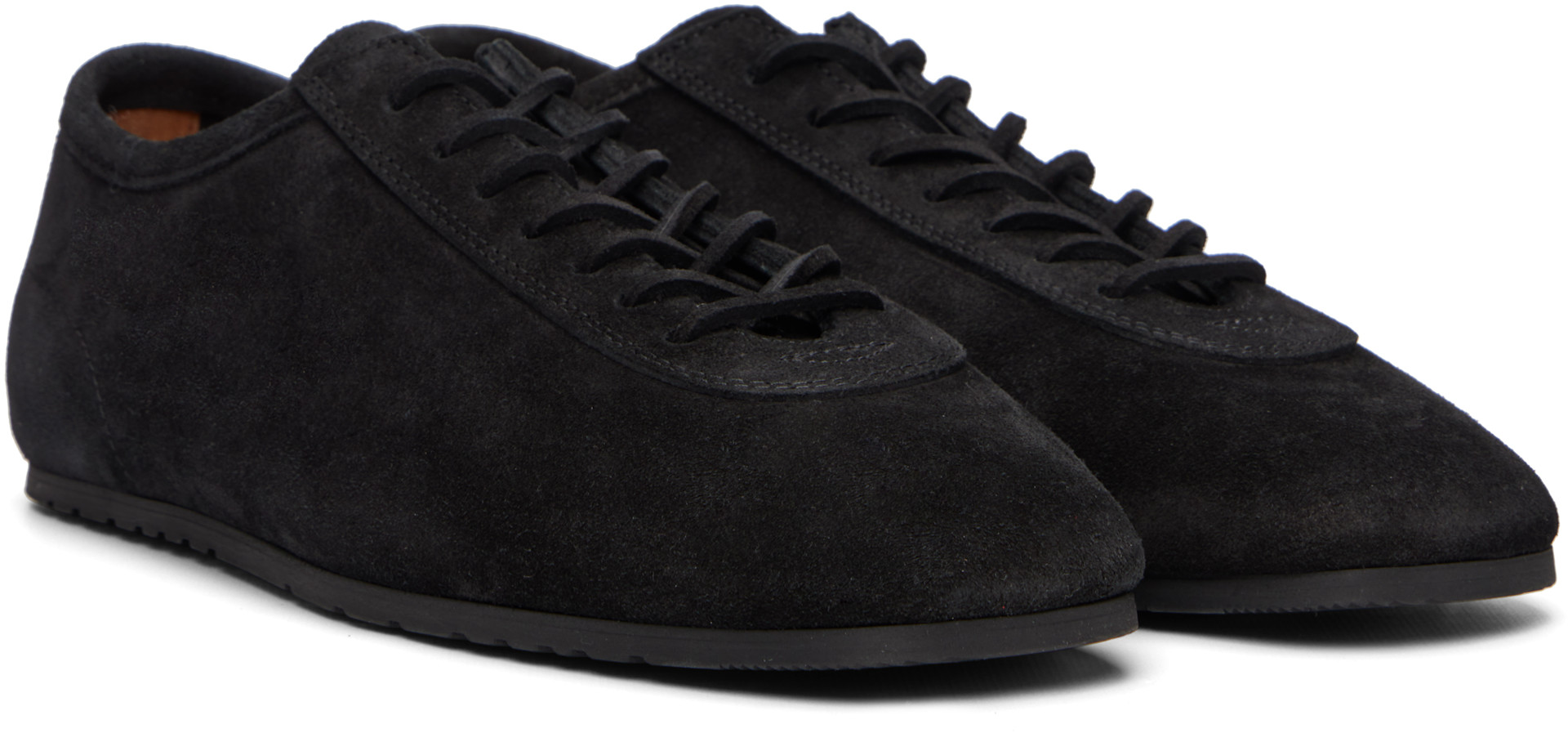 Dries Van Noten - 블랙 스웨이드 스니커즈