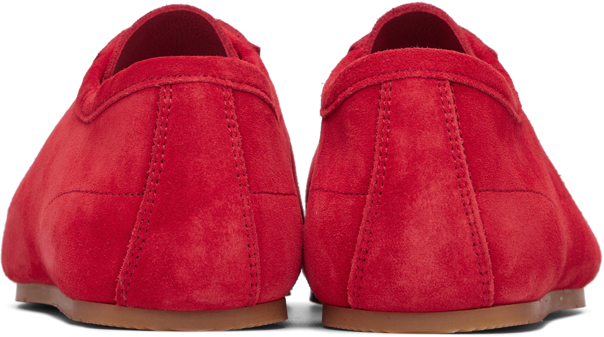 Dries Van Noten - Baskets rouges en suède