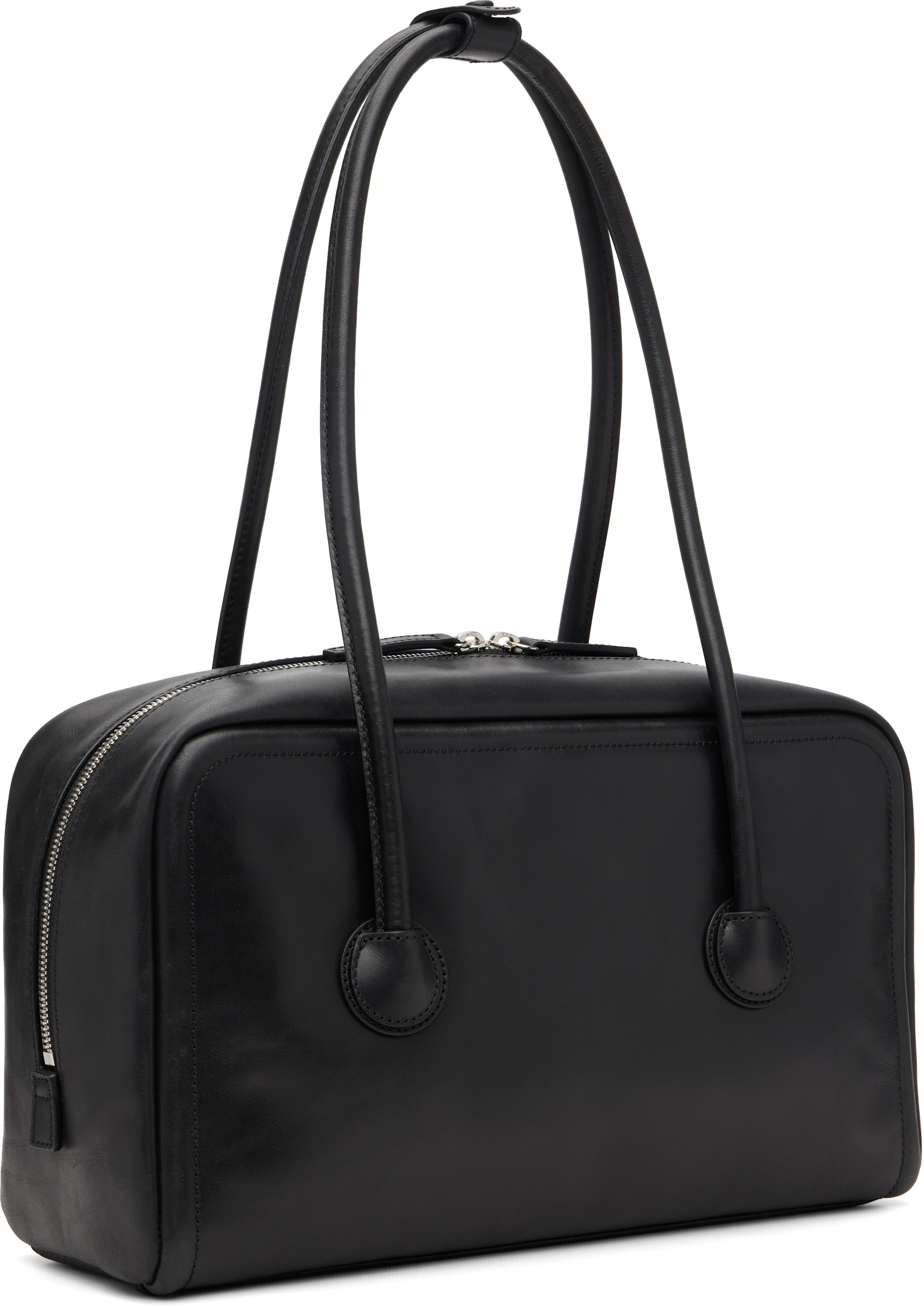 アーツアンドサイエンス POCKTABLE BOSTON BAG BLACK MARGESHERWOOD: Black SOFT BOSTON Bag | SSENSE