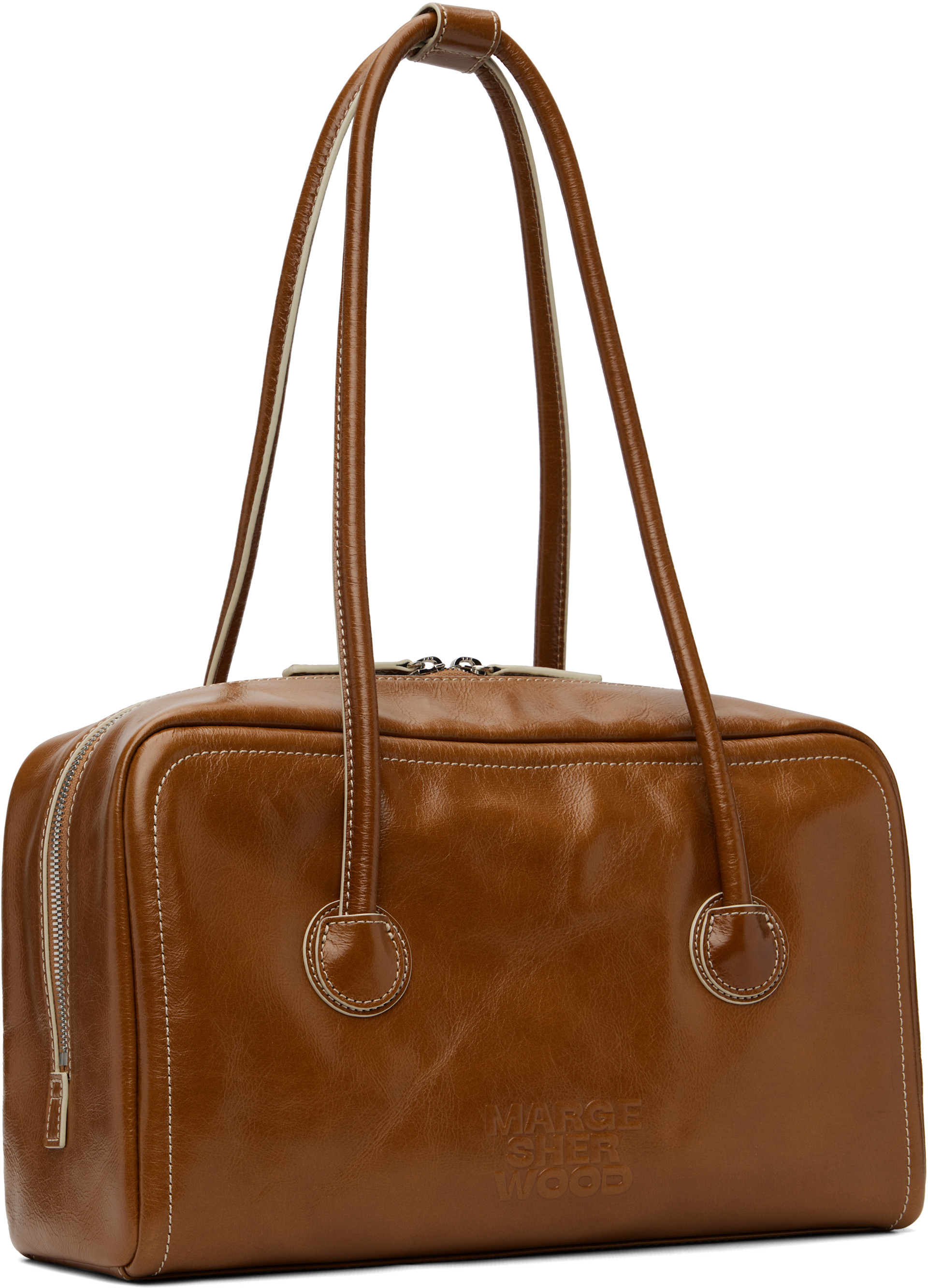 MARGESHERWOOD: Brown Soft Boston Bag | SSENSE