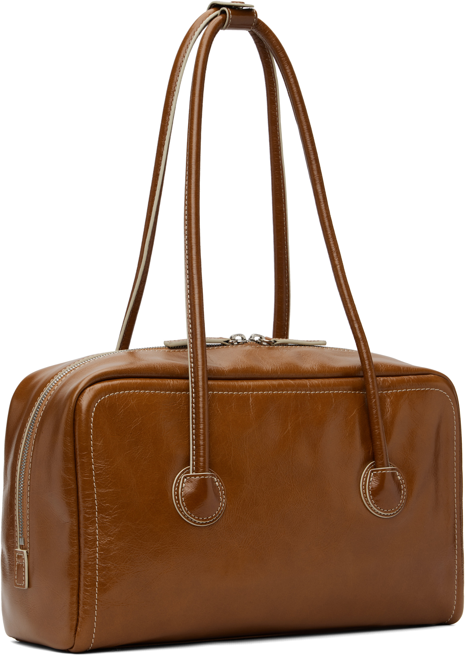 MARGESHERWOOD: Brown Soft Boston Bag | SSENSE