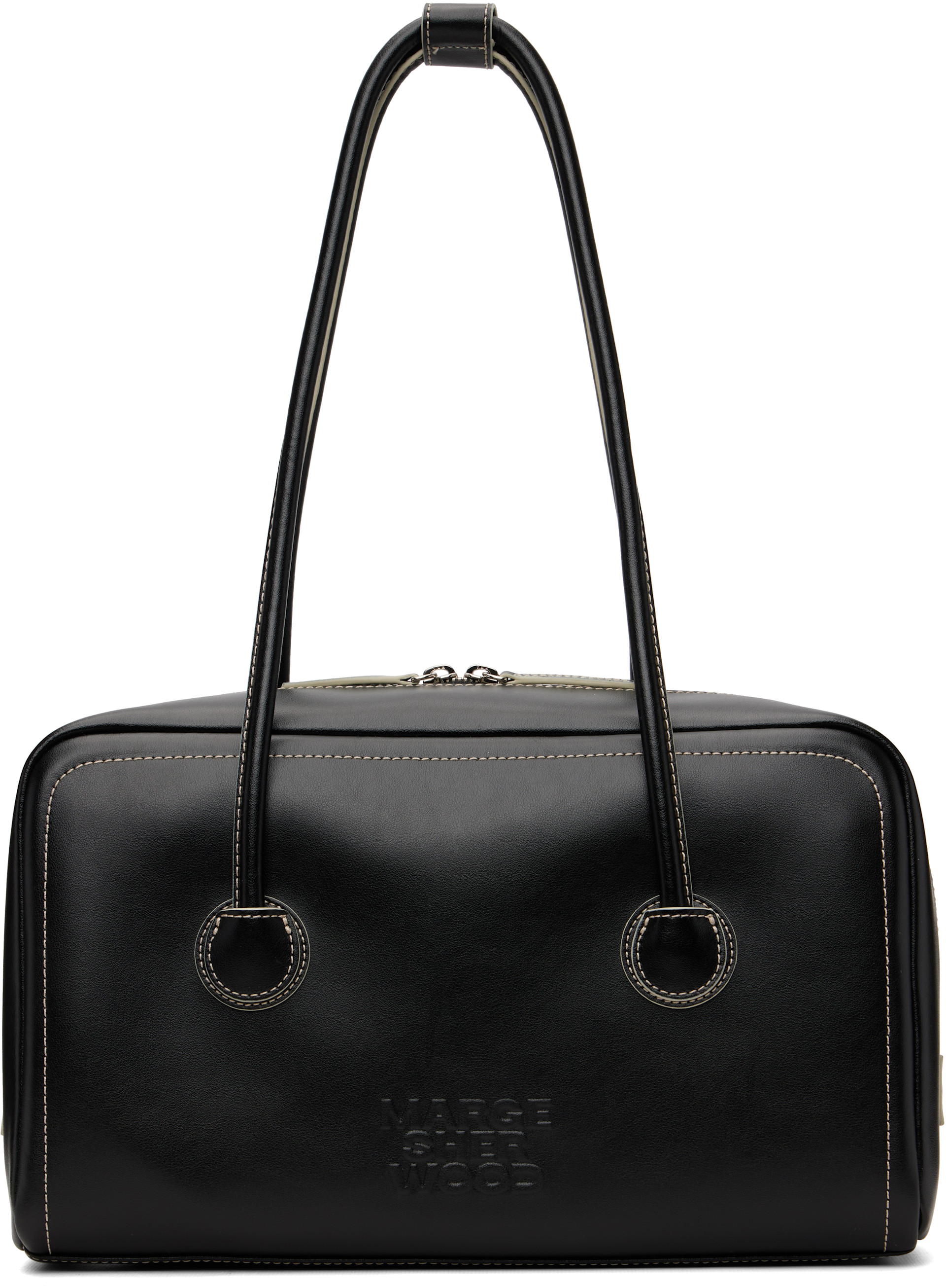 MARGESHERWOOD: Black Soft Boston Bag | SSENSE