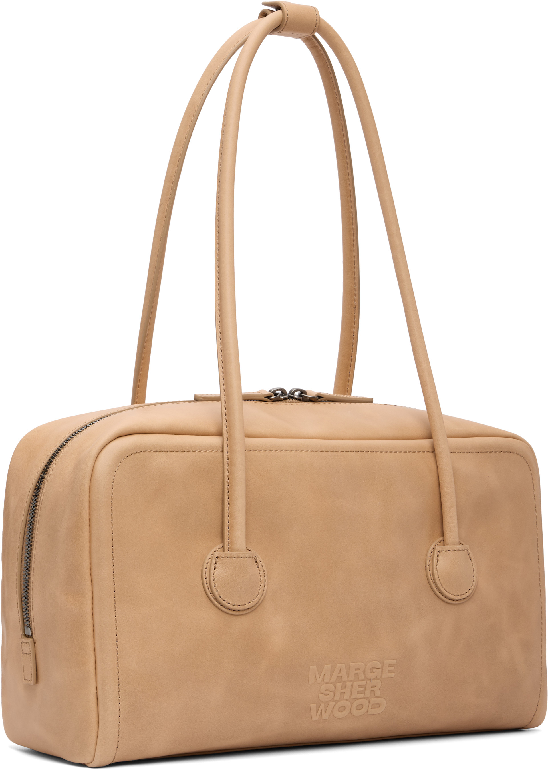 MARGESHERWOOD: Beige Soft Boston Bag | SSENSE