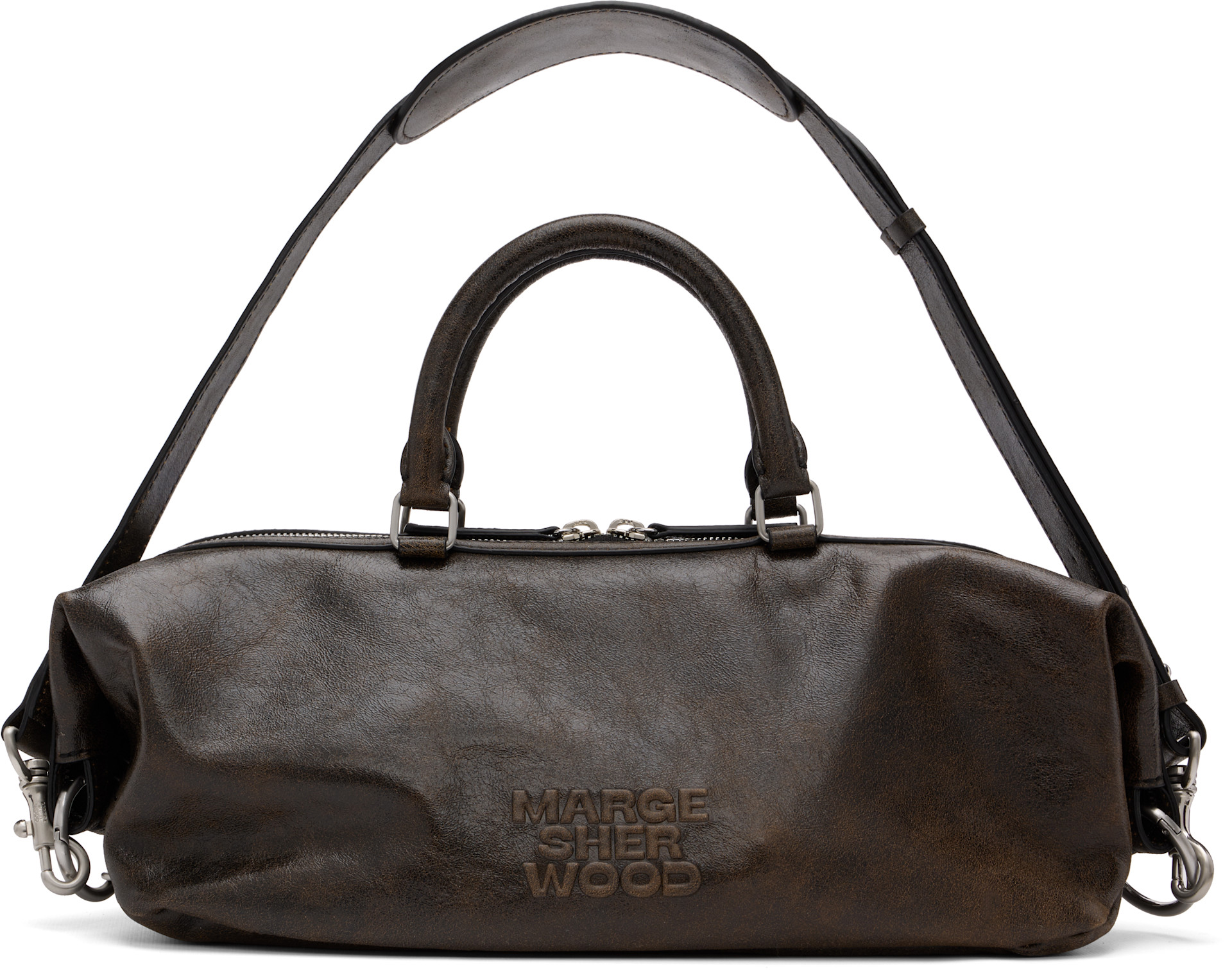 MARGESHERWOOD: Brown Dumpling EW Bag | SSENSE