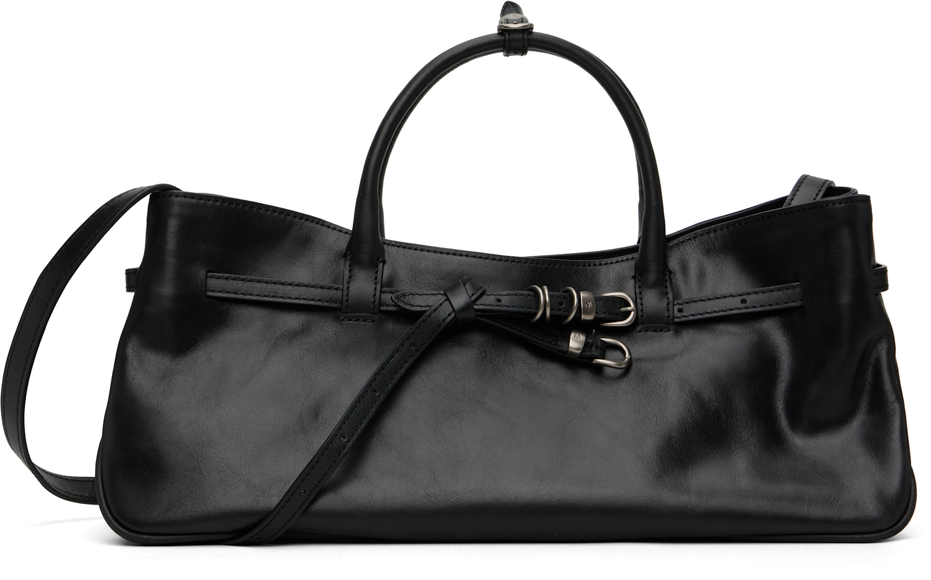 人気のUSED　BAG MARGESHERWOOD: Black Grandma Used Bag | SSENSE