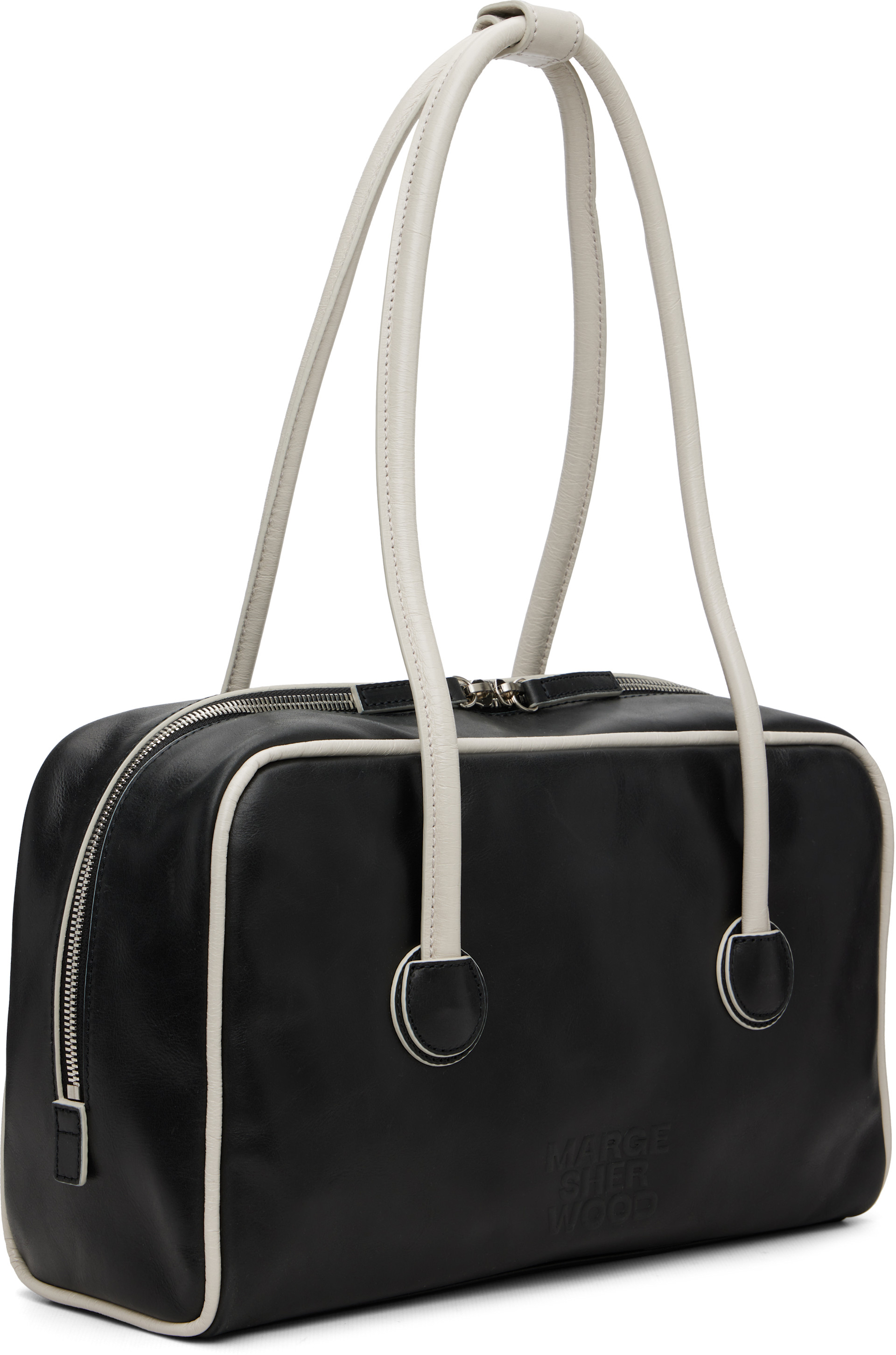 MARGESHERWOOD: Black Soft Boston Bag | SSENSE