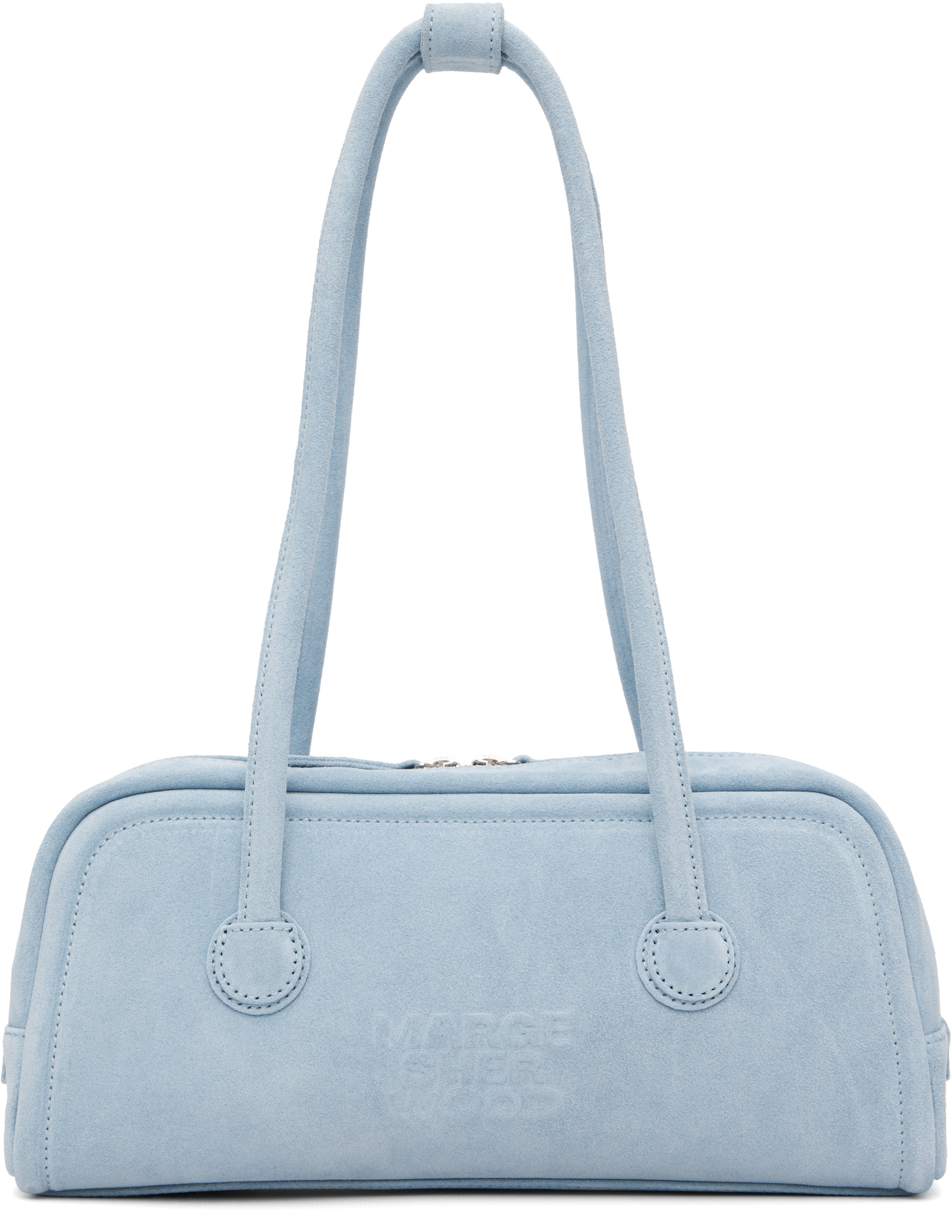 MARGESHERWOOD: Blue SOFT BOSTON EW Bag | SSENSE