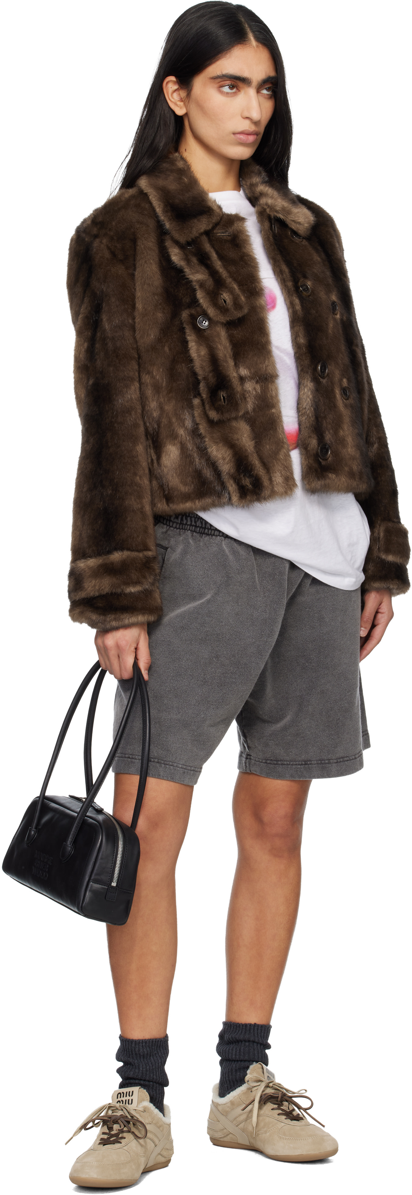 MARGESHERWOOD: Black SOFT BOSTON EW Bag | SSENSE