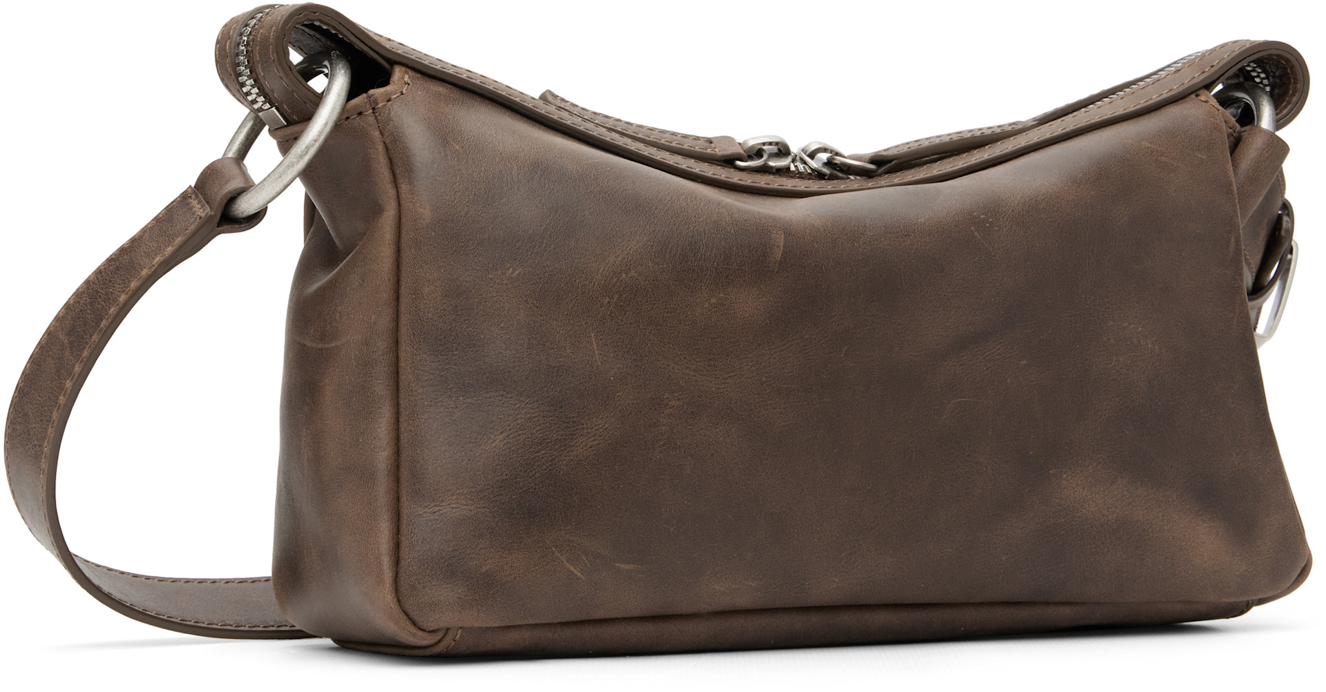 マイクロ　ミニバッグ　キャメルブラウン　margesherwood MARGESHERWOOD Soft Tote Mini - Washed Brown Pullup | Garmentory