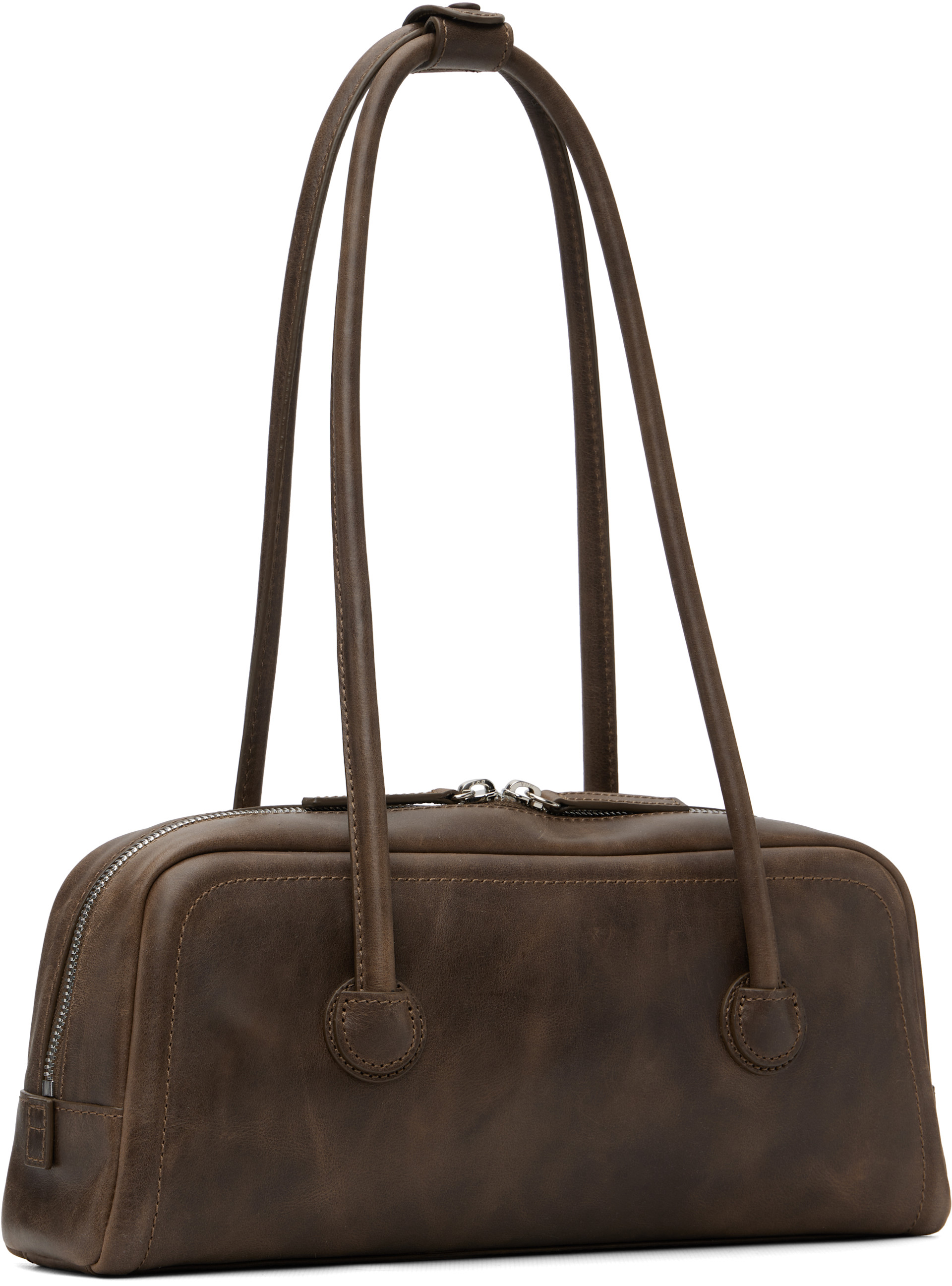 MARGESHERWOOD: Brown Soft Boston EW Bag | SSENSE