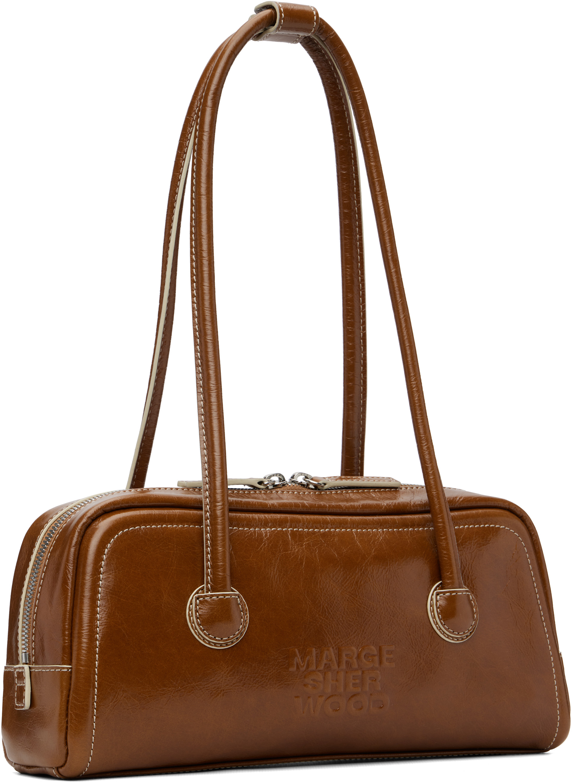 MARGESHERWOOD: Brown Soft Boston EW Bag | SSENSE