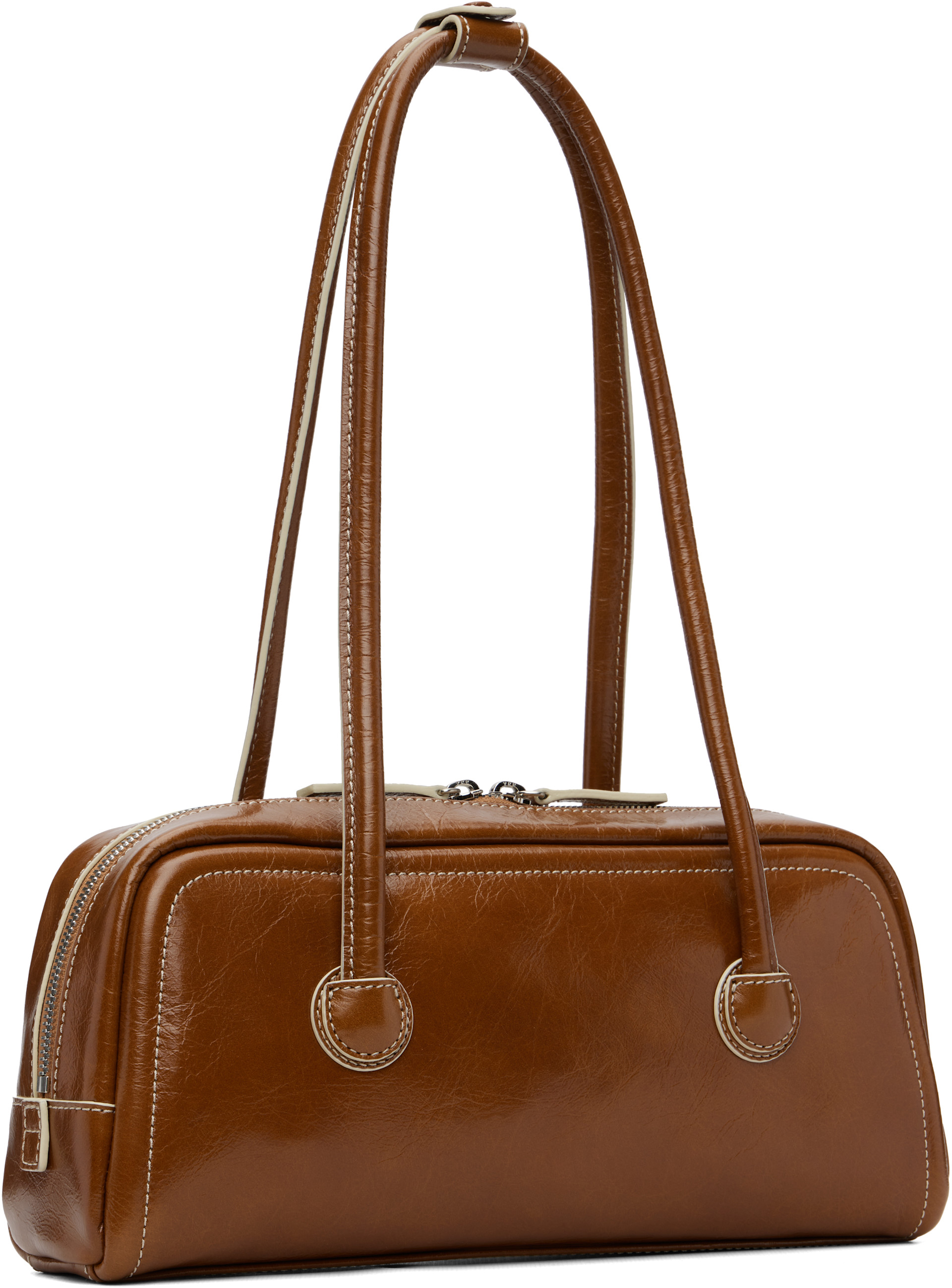 MARGESHERWOOD: Brown Soft Boston EW Bag | SSENSE