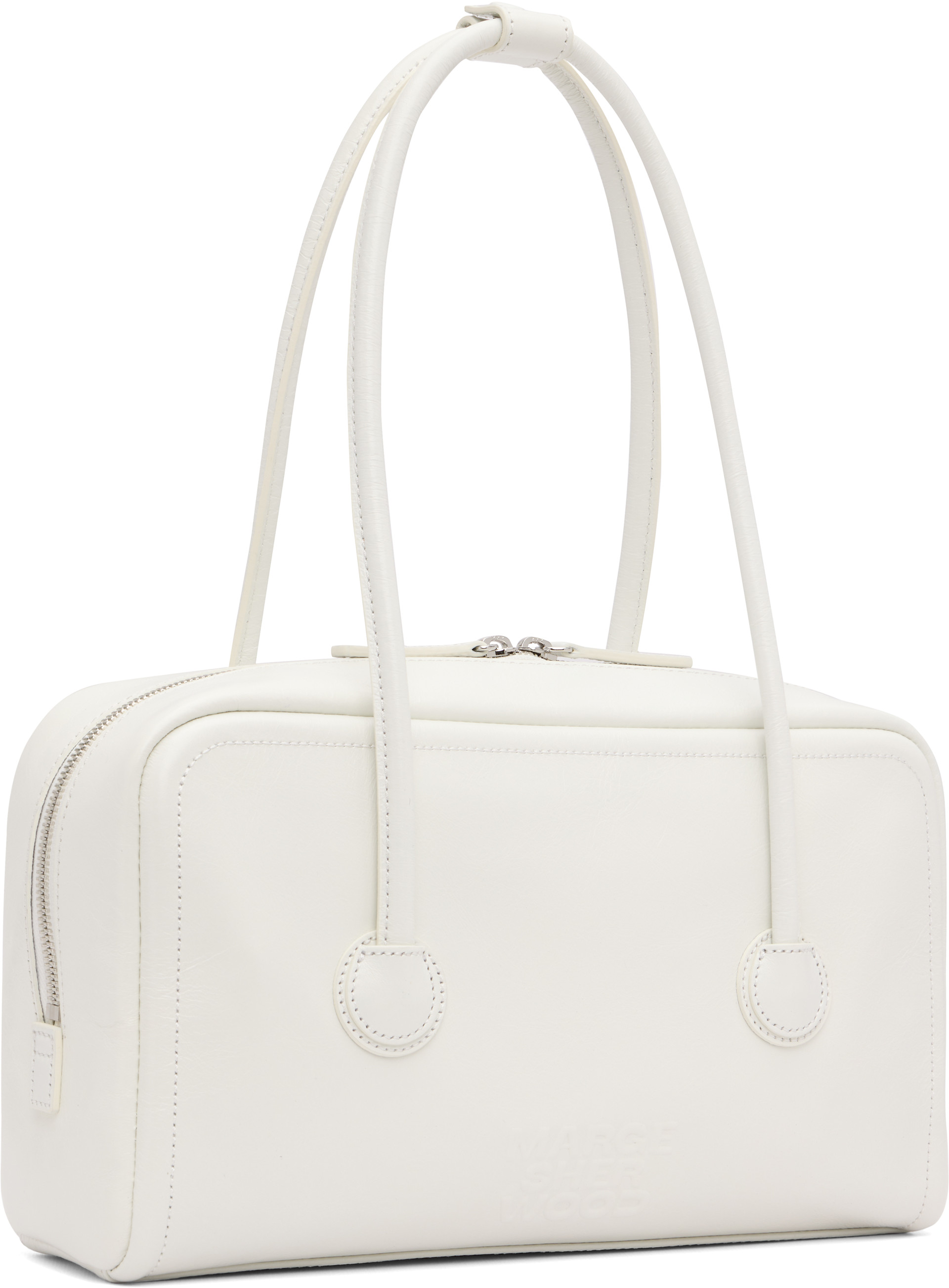 MARGESHERWOOD: White Soft Boston Small Bag | SSENSE