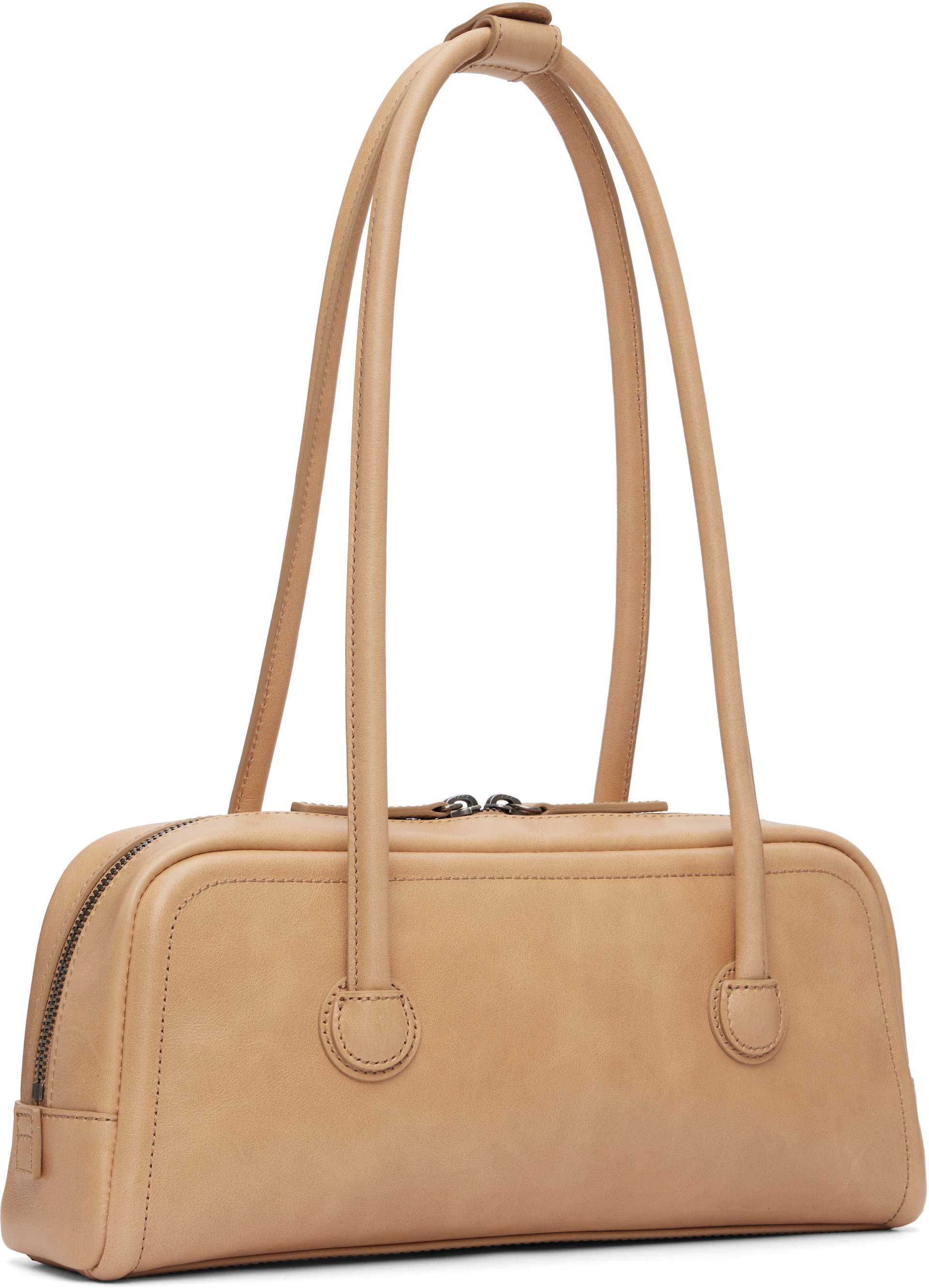 MARGESHERWOOD: Beige Soft Boston EW Bag | SSENSE