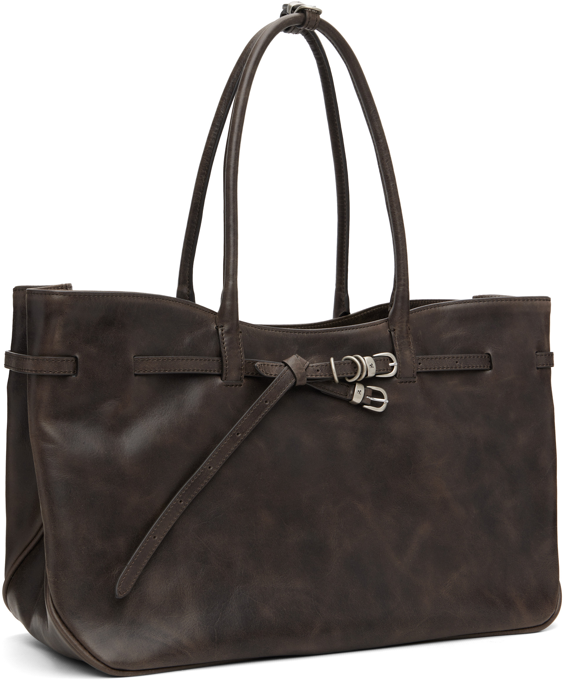 MARGESHERWOOD: Brown Grandma Used Large Tote | SSENSE