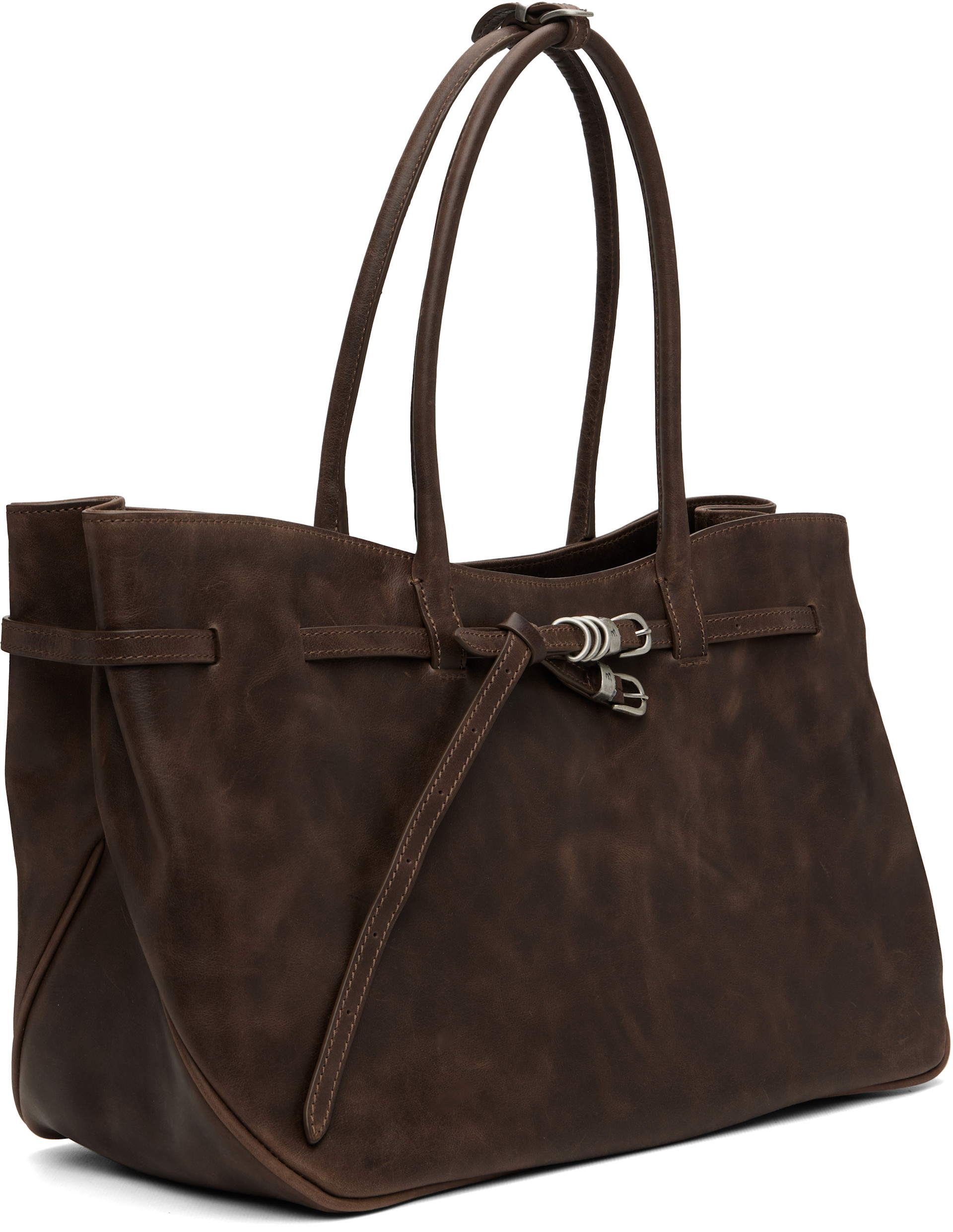 MARGESHERWOOD: Brown Grandma Used Large Tote | SSENSE