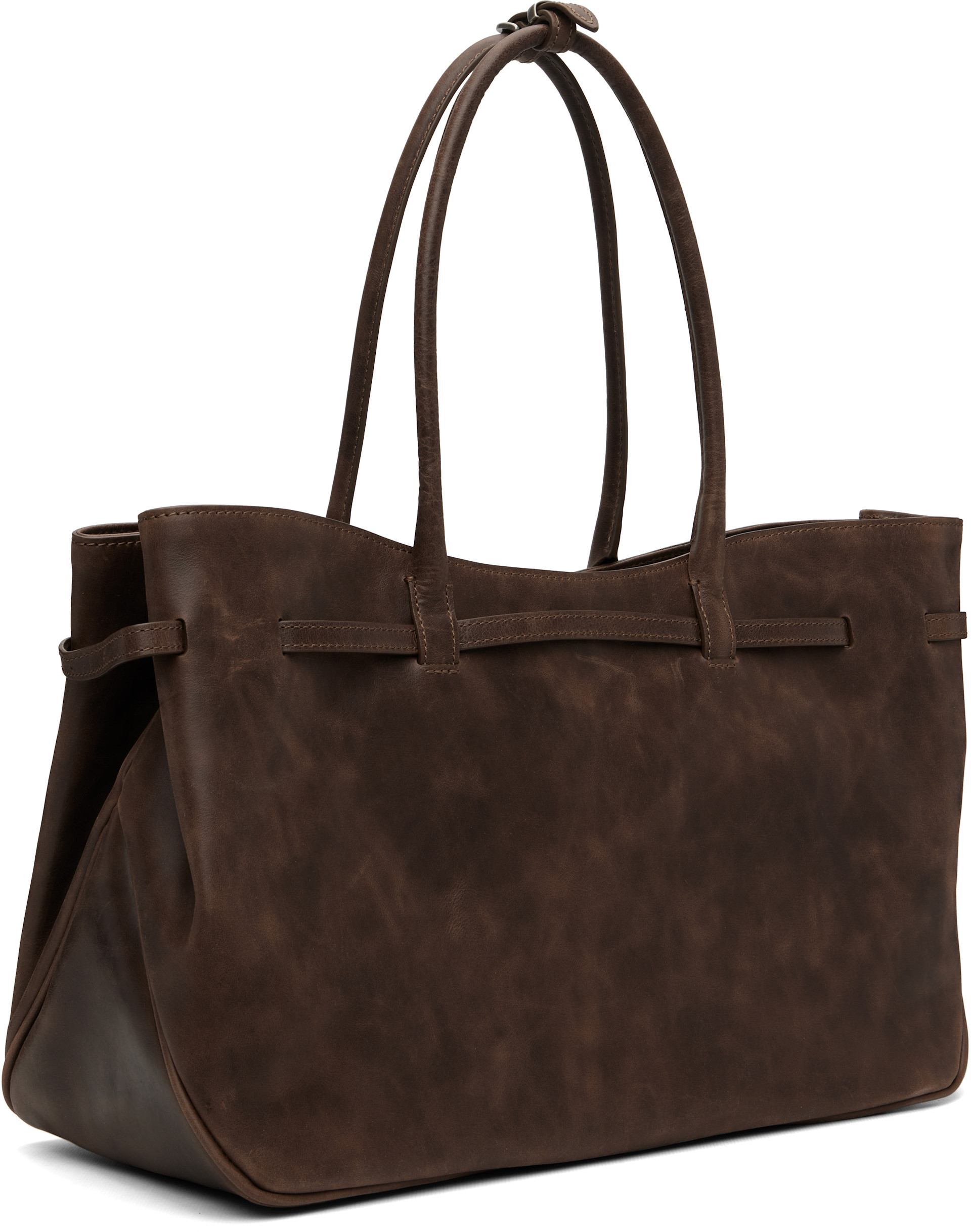 MARGESHERWOOD: Brown Grandma Used Large Tote | SSENSE