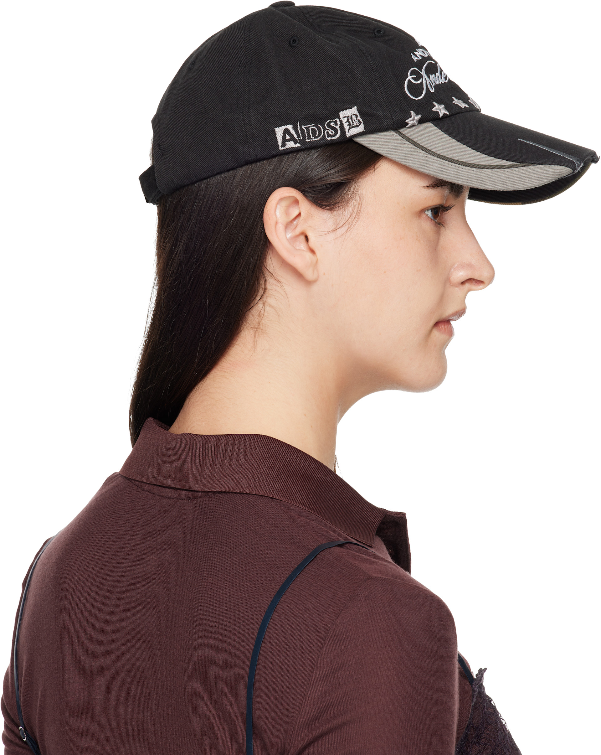 Andersson Bell - Black & Khaki Camouflage Split Paneled Cap