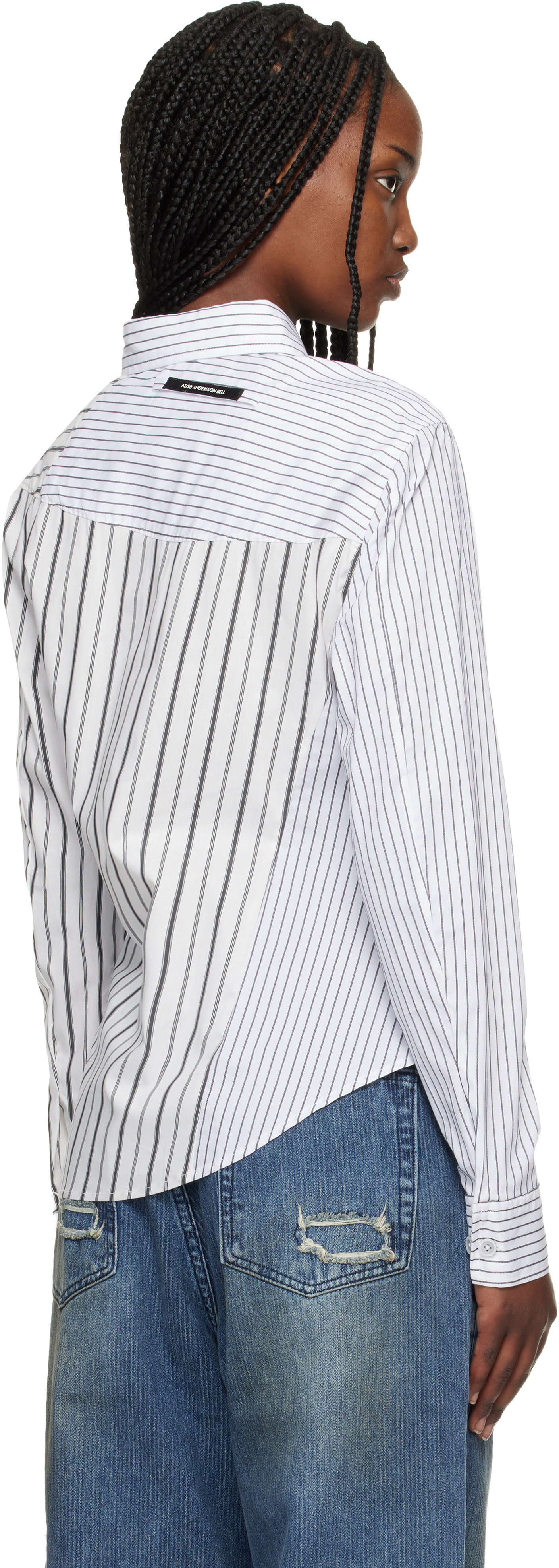 Andersson Bell - Chemise Noa blanche à rayures