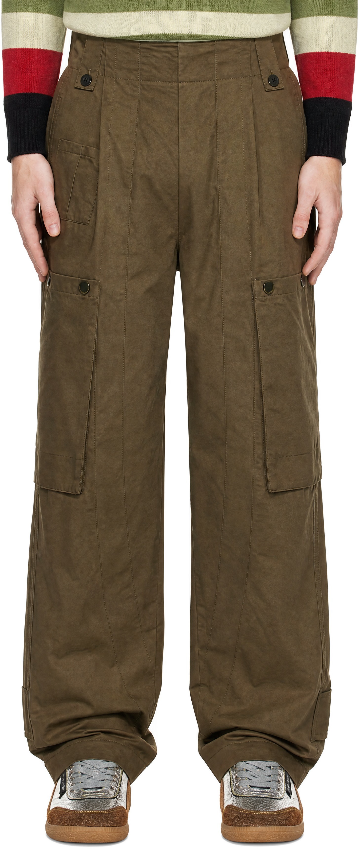 Andersson Bell - Khaki Utility Cargo Pants