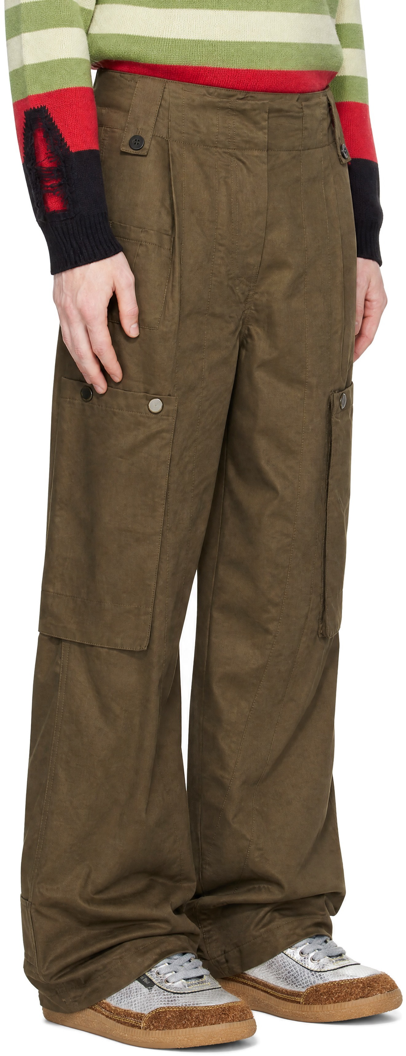 Andersson Bell - Khaki Utility Cargo Pants