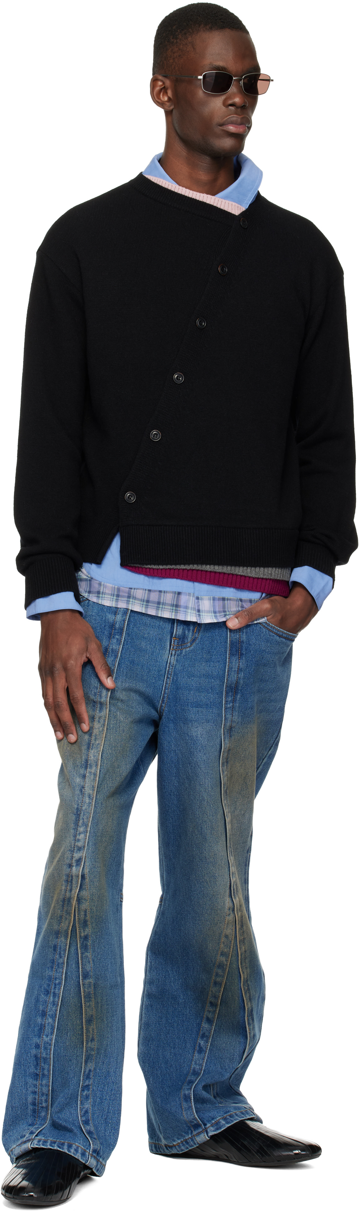Andersson Bell - Cardigan étagé noir