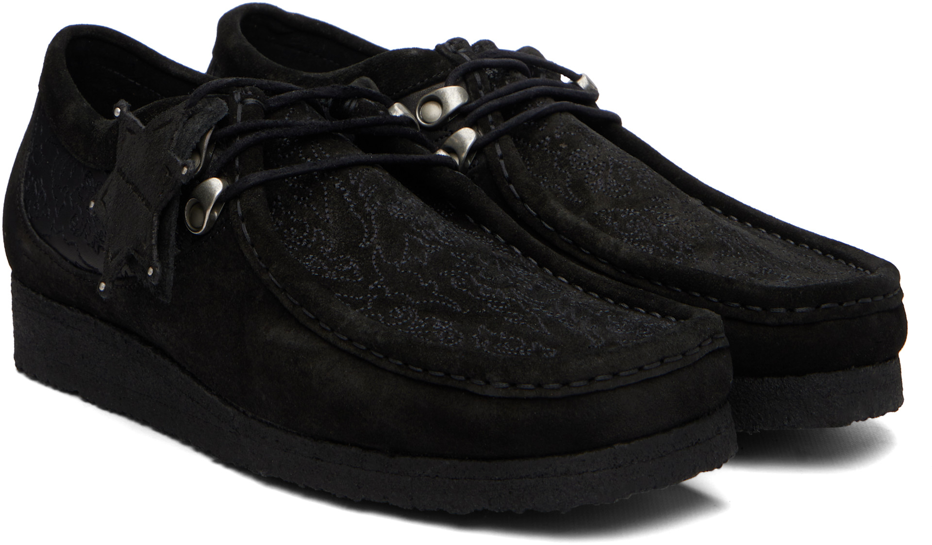 Andersson Bell: Black Clarks Originals Edition Wallabee Derbys 
