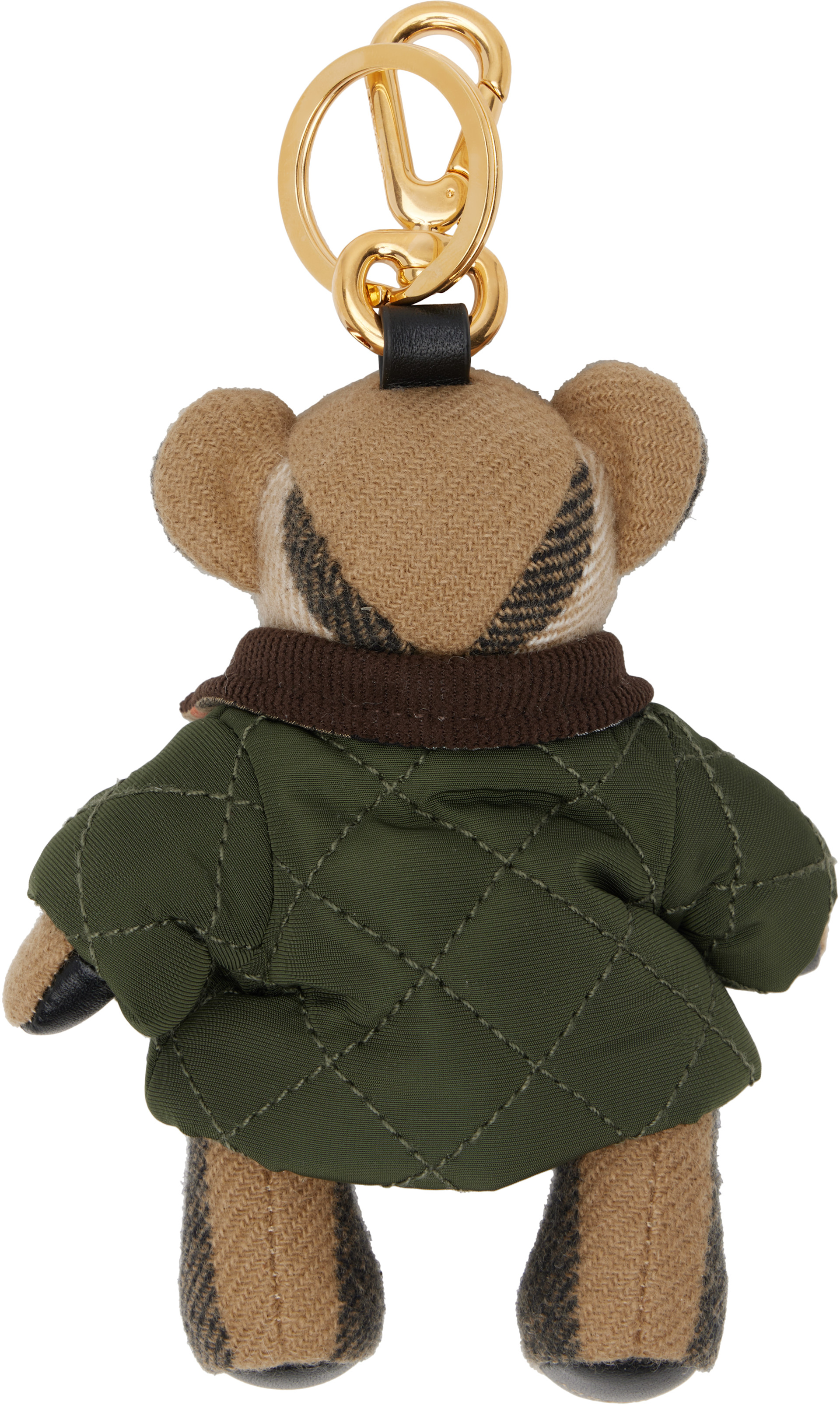 Burberry: カーキ Thomas Bear チャーム キーホルダー | SSENSE 日本
