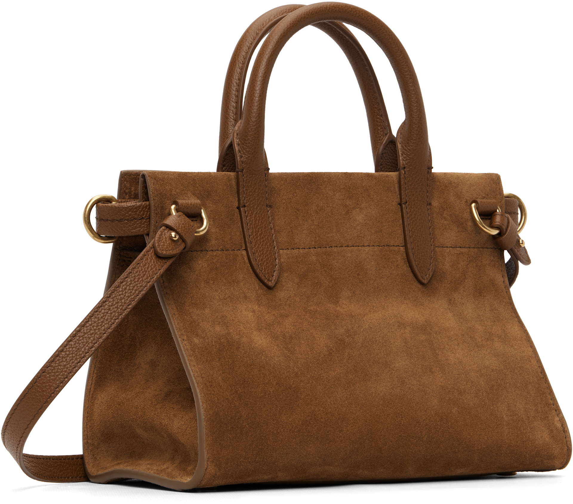Burberry - Mini cabas Cotswolds brun