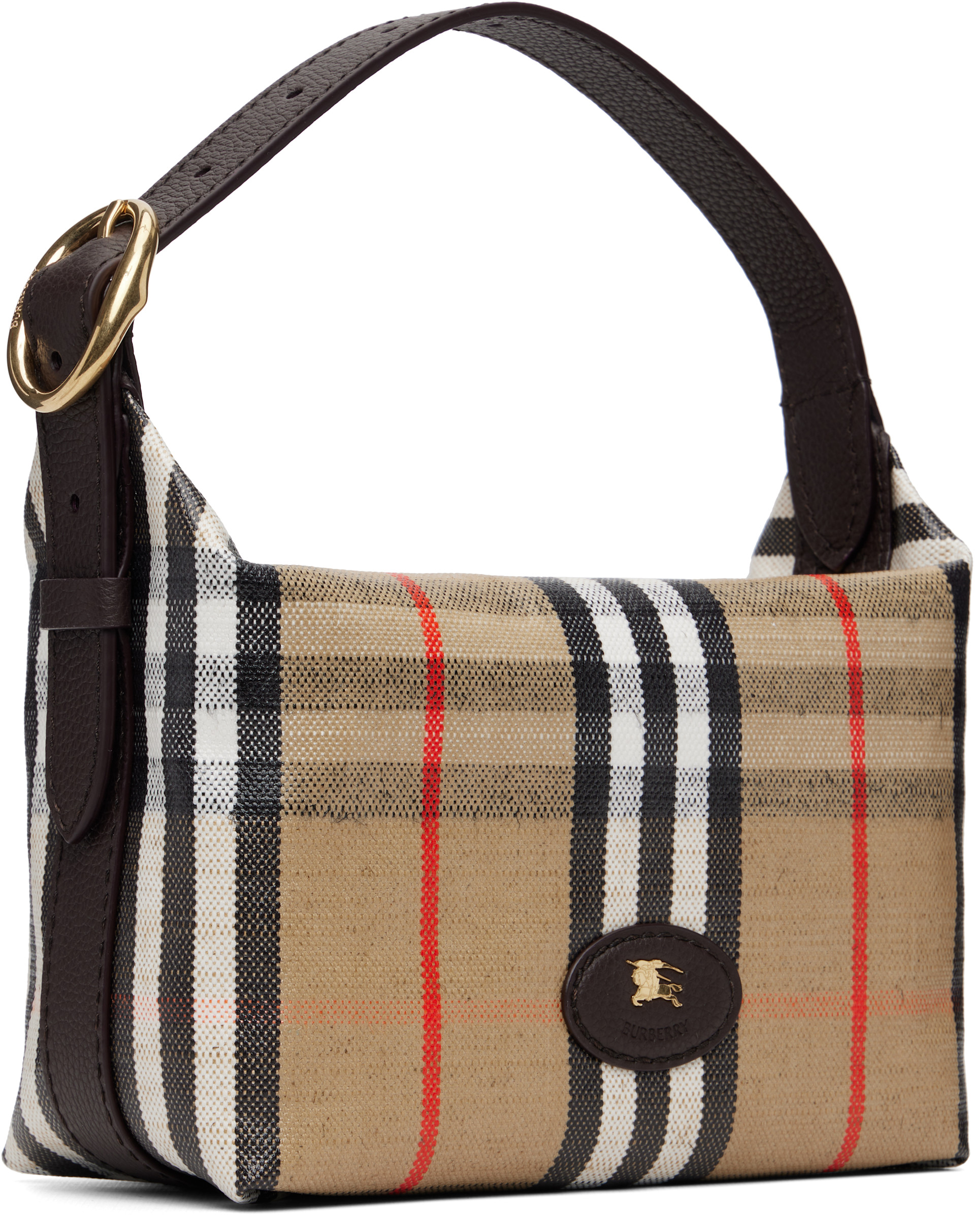 Burberry: Brown Mini Highlands Duffle Bag | SSENSE