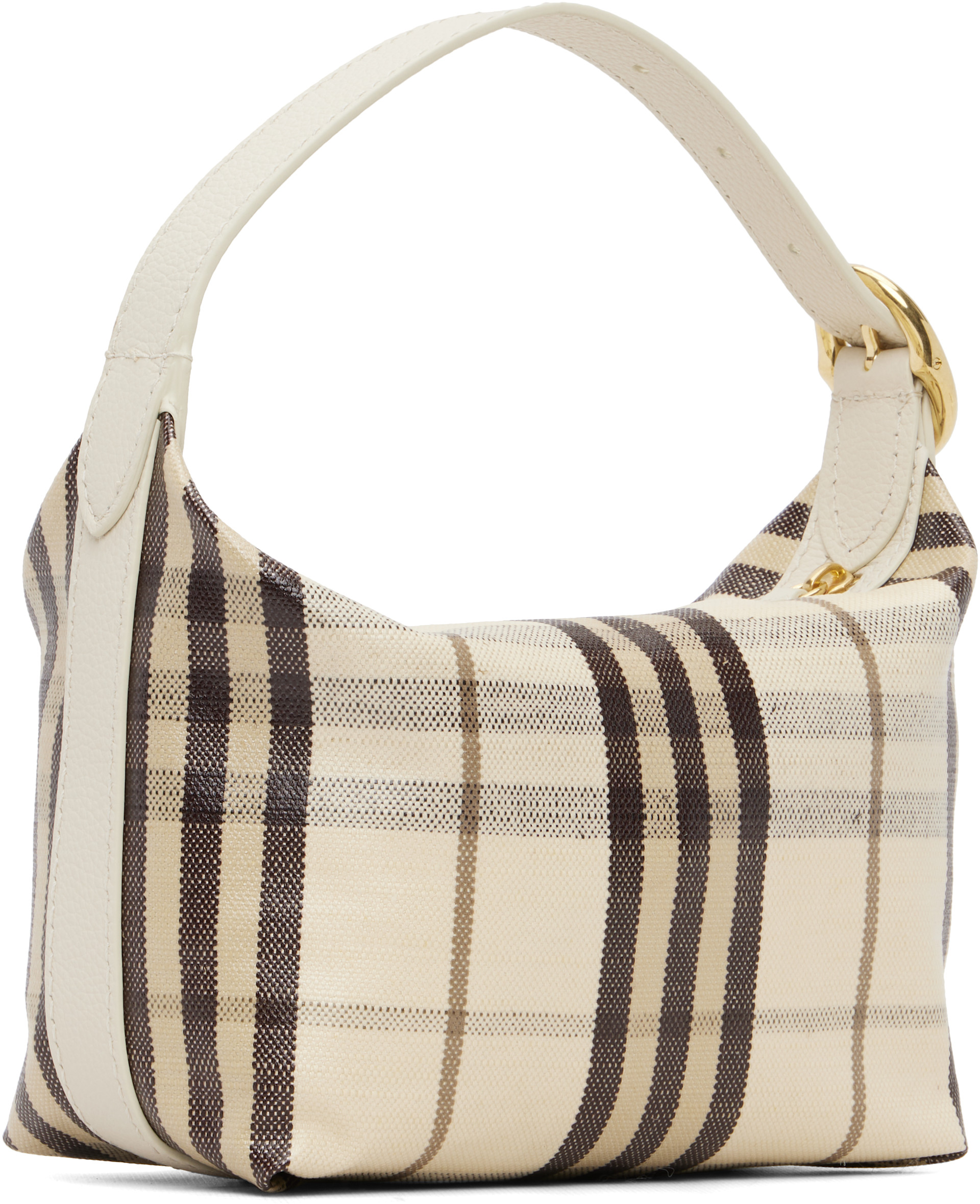 Burberry: Off-White Mini Highlands Duffle Bag | SSENSE