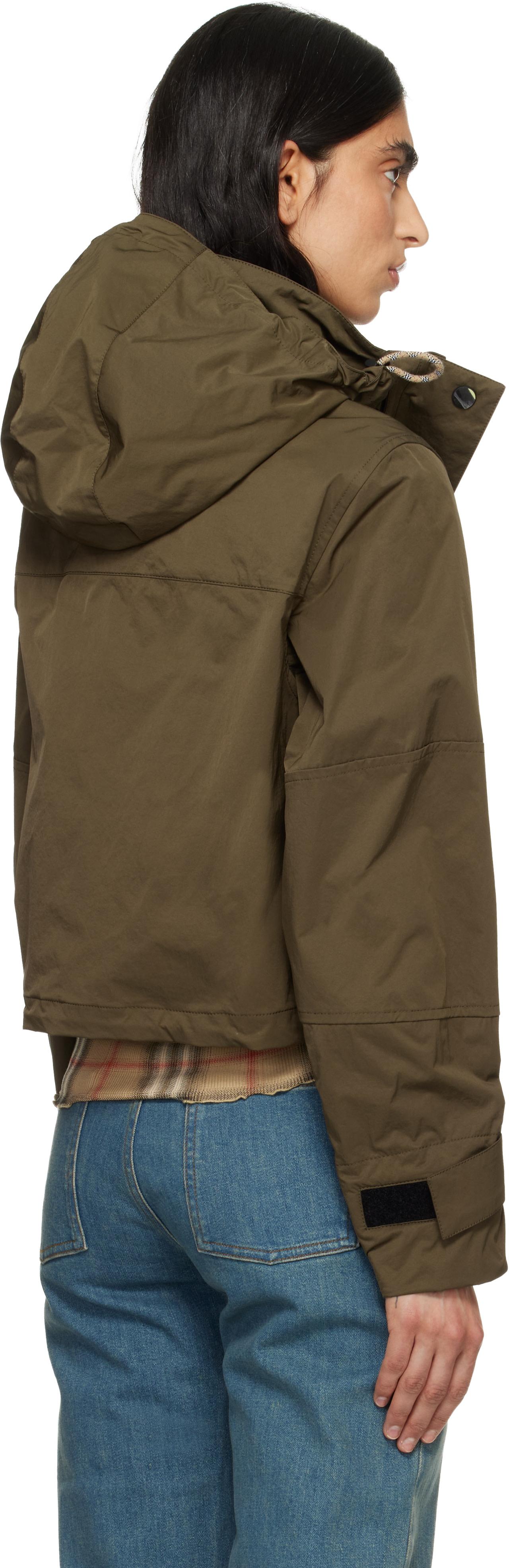 Burberry - Blouson kaki en nylon