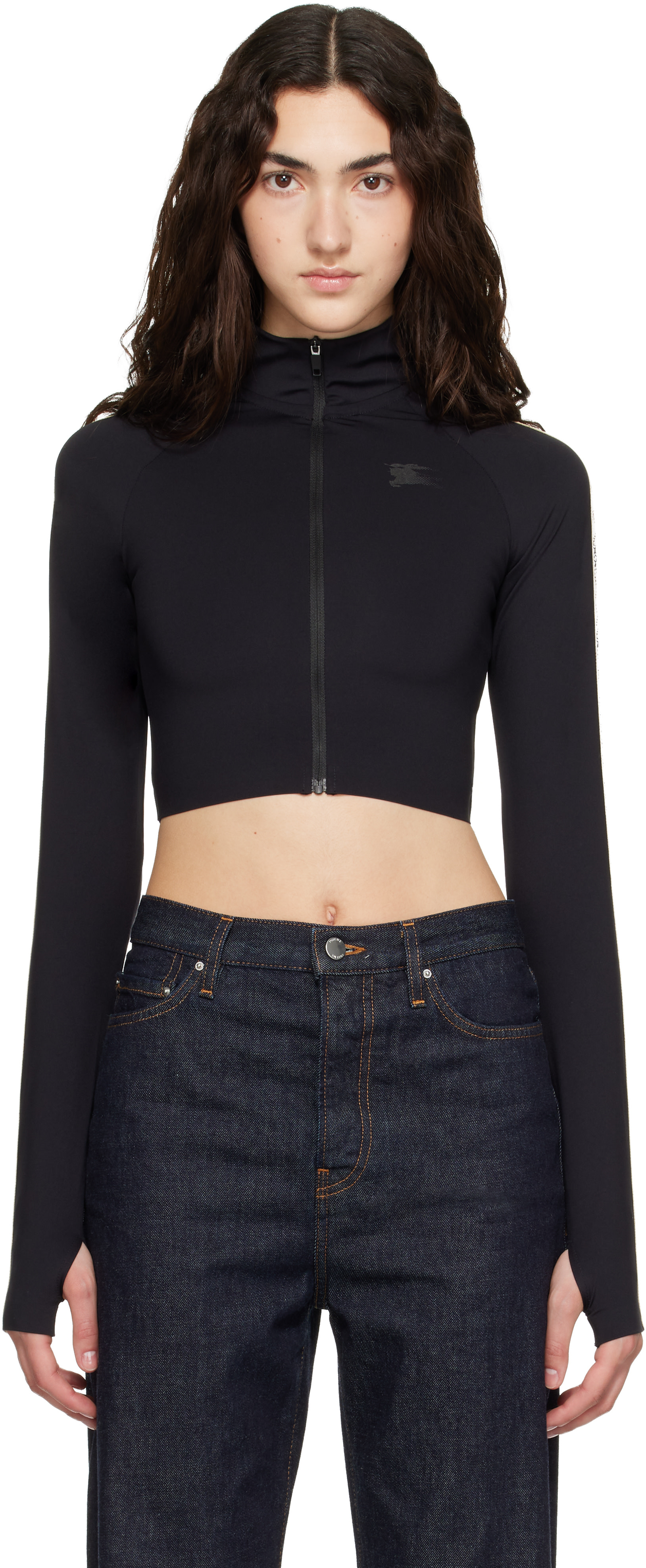 Burberry: Black Astrid Track Jacket | SSENSE