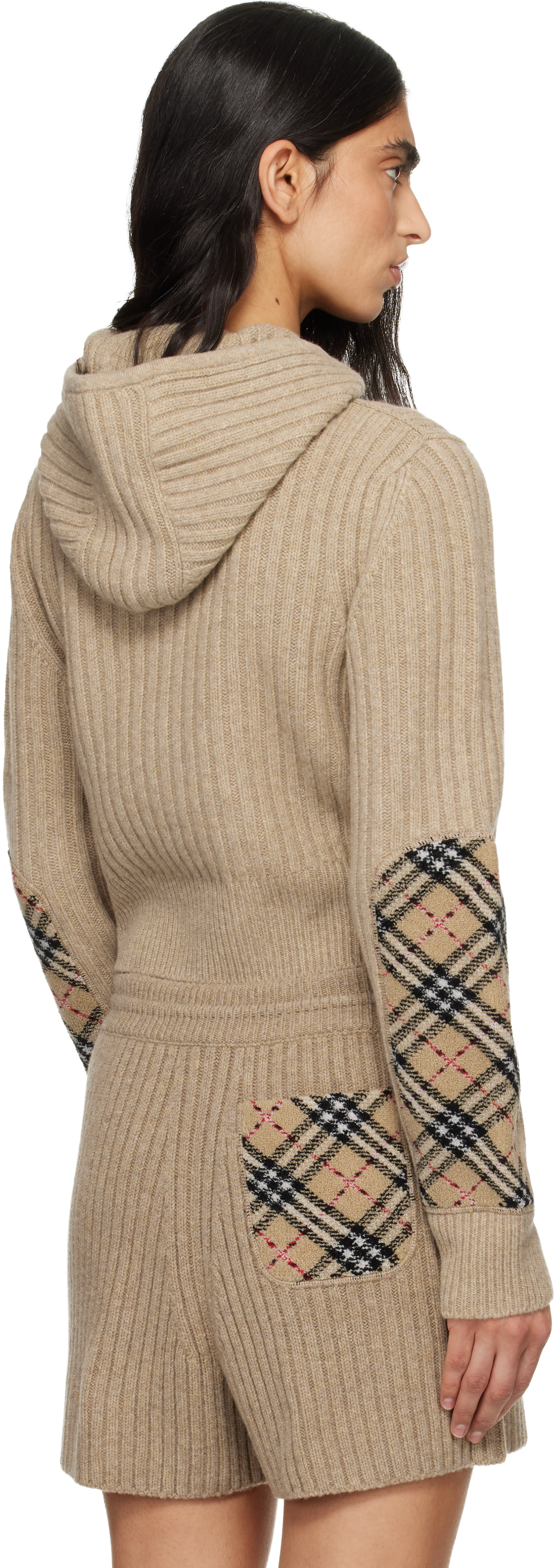 Burberry - Pull à capuche beige