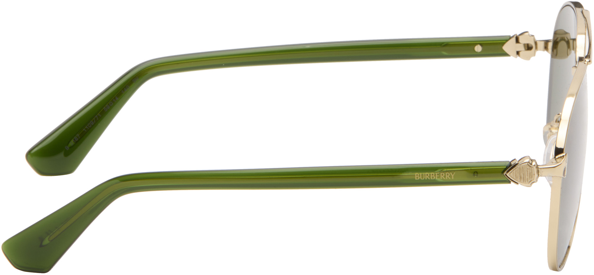Burberry: Gold Metal Sunglasses | SSENSE