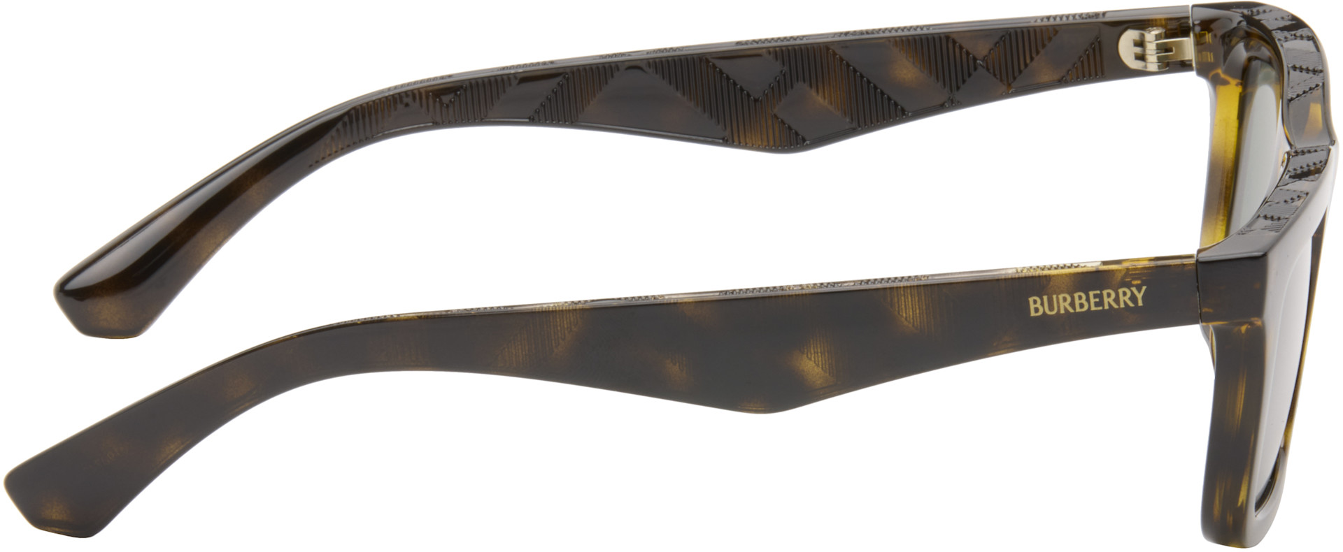 Burberry - Brown Rectangular Sunglasses