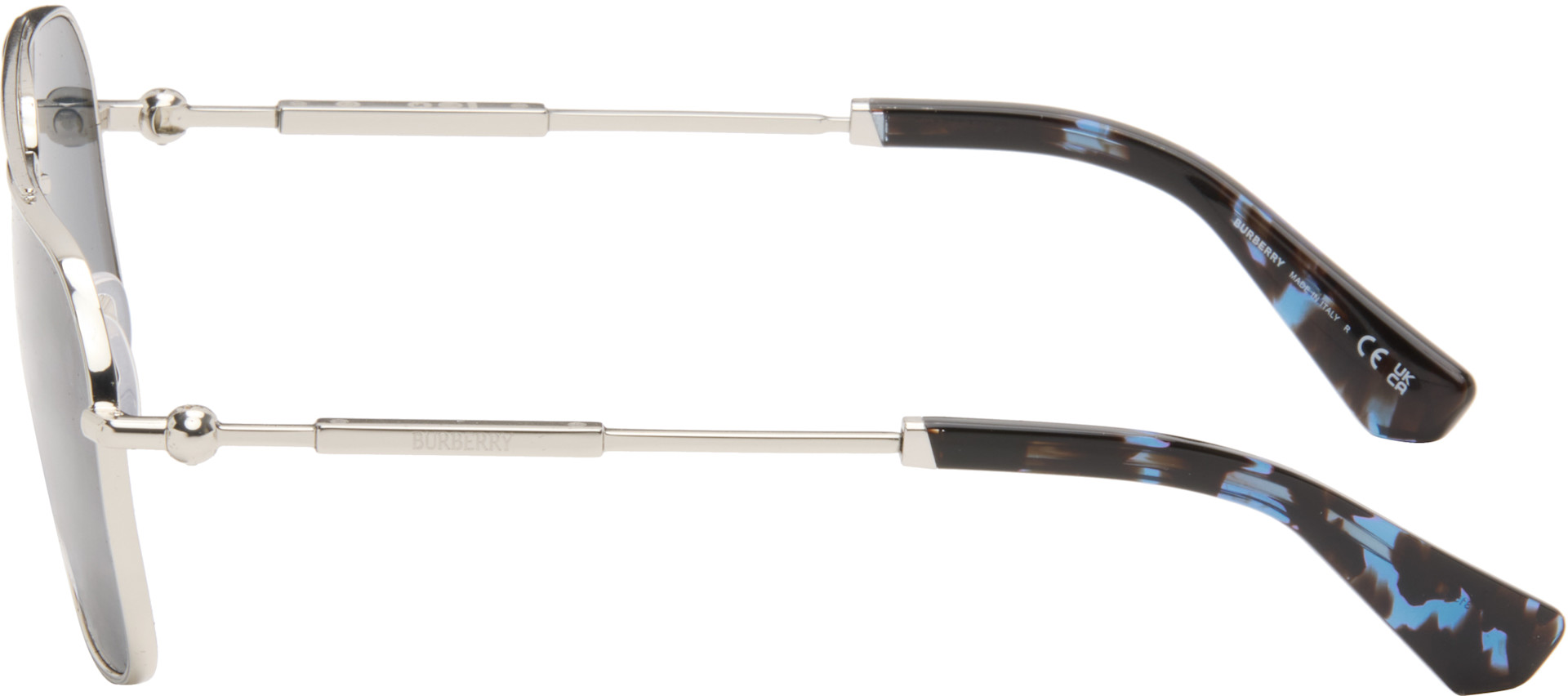 Burberry: Silver Metal Sunglasses | SSENSE