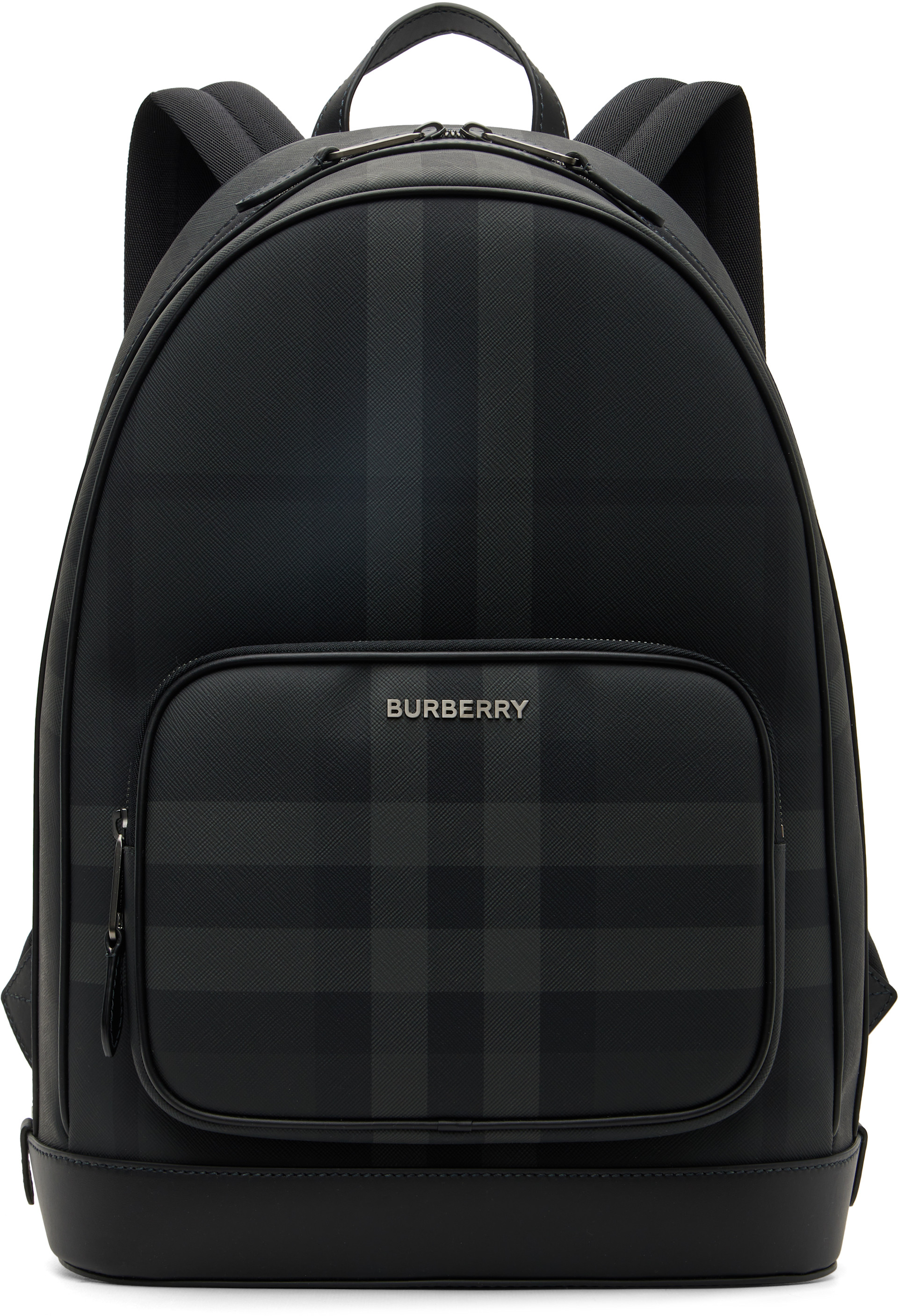 Burberry: Black & Gray Rocco Backpack | SSENSE Canada
