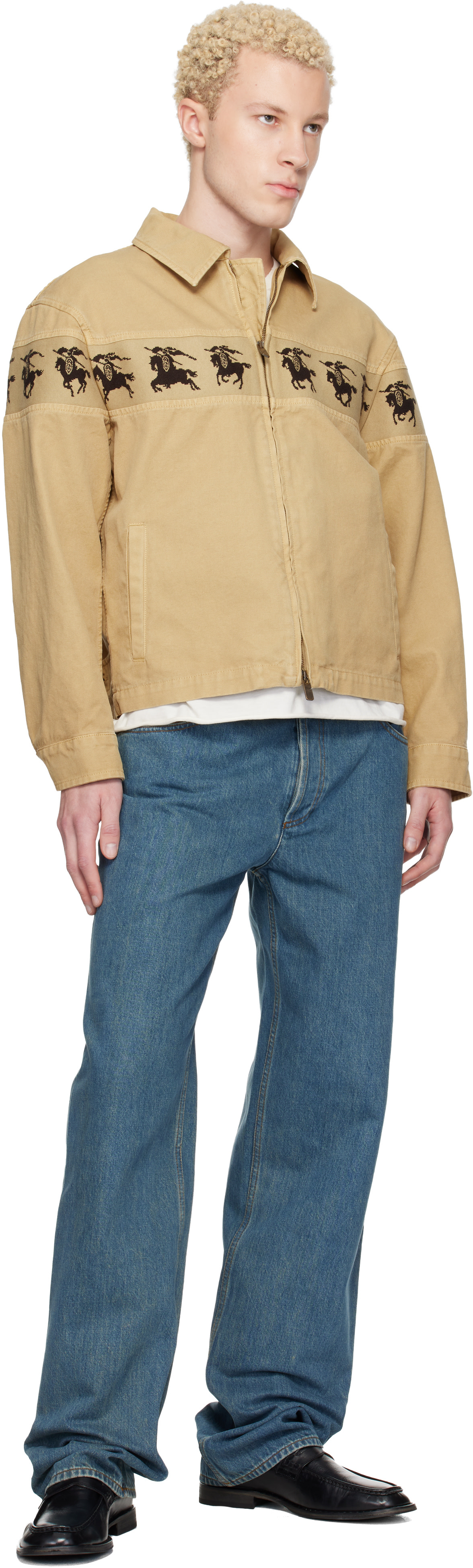 Burberry - ブルー Check Pocket ジーンズ