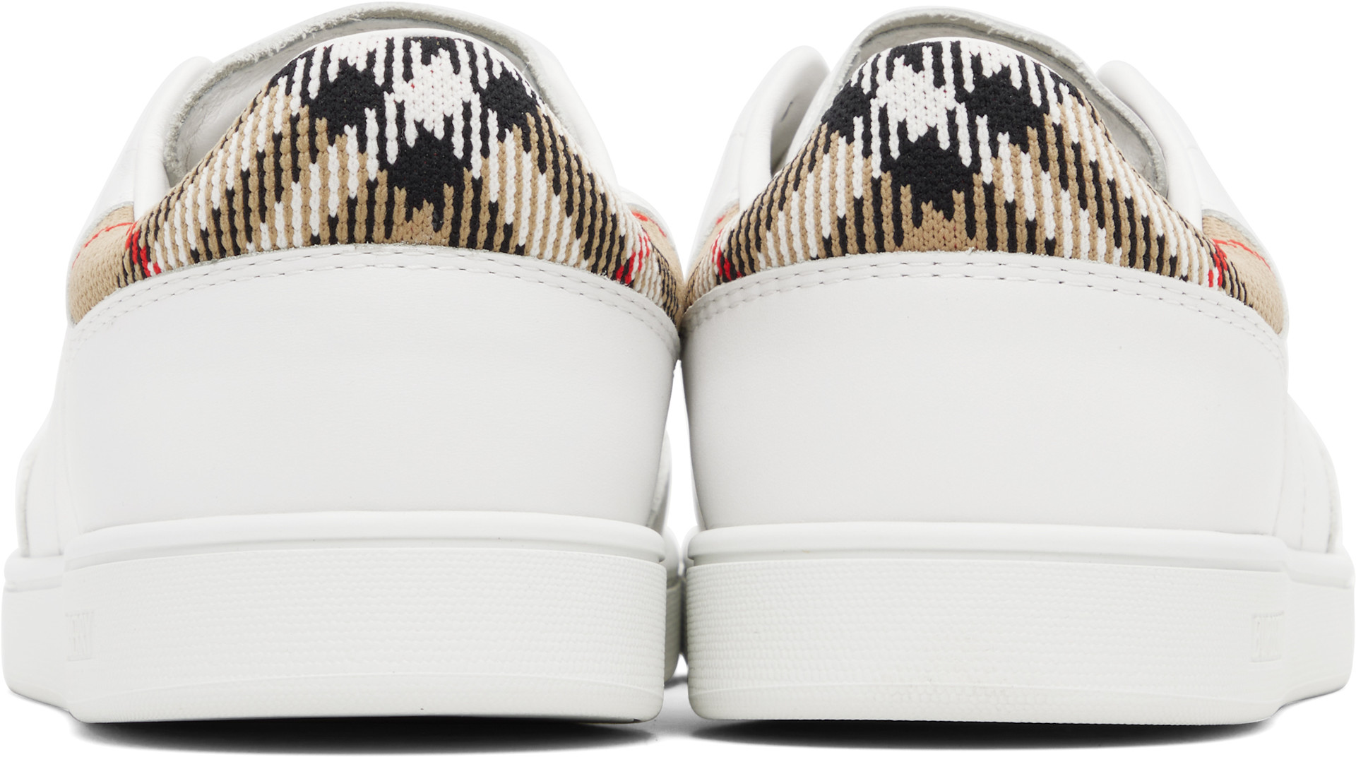Burberry - Baskets Set blanches en cuir