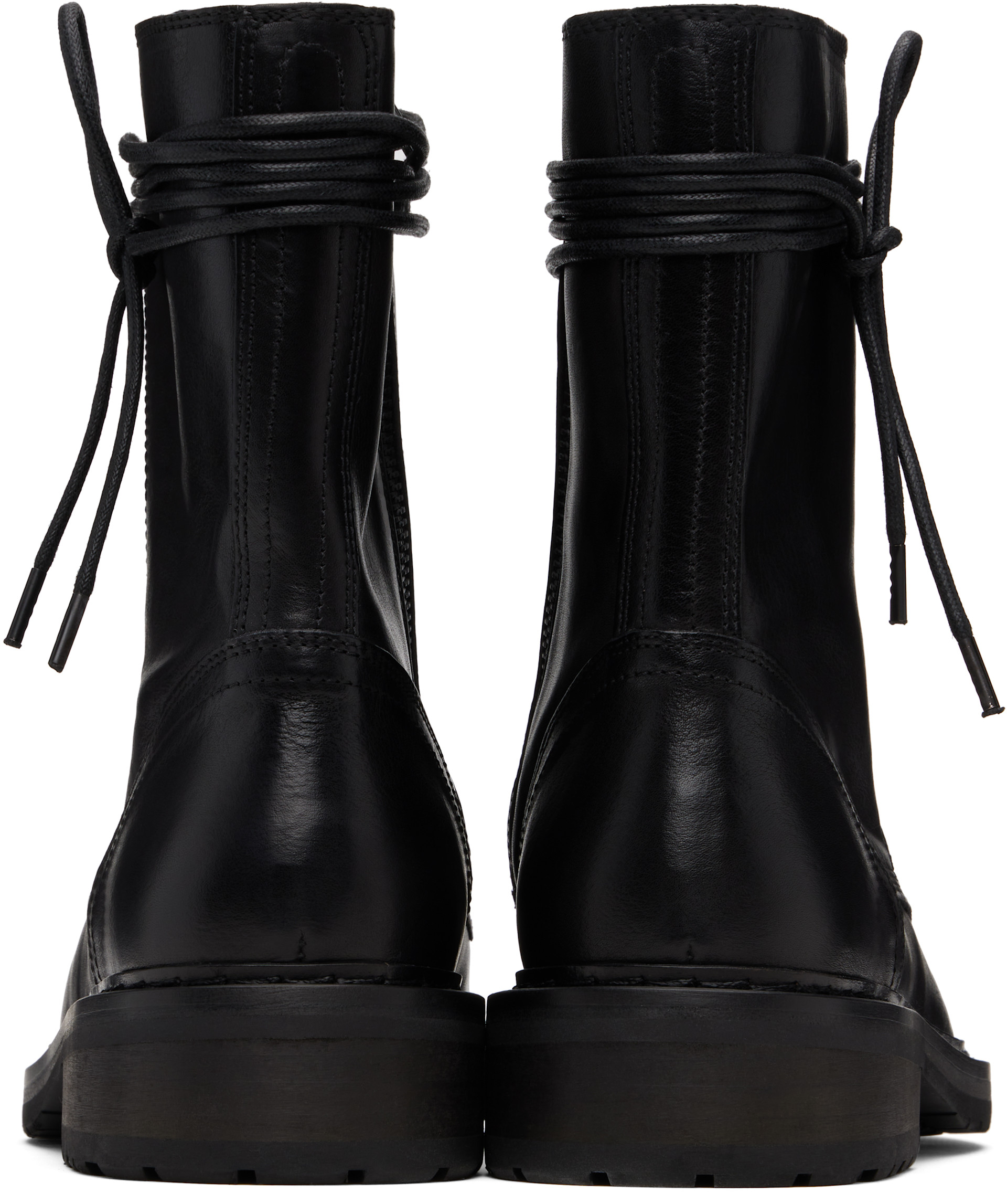 Ann Demeulemeester: ブラック Danny アンクルブーツ | SSENSE 日本
